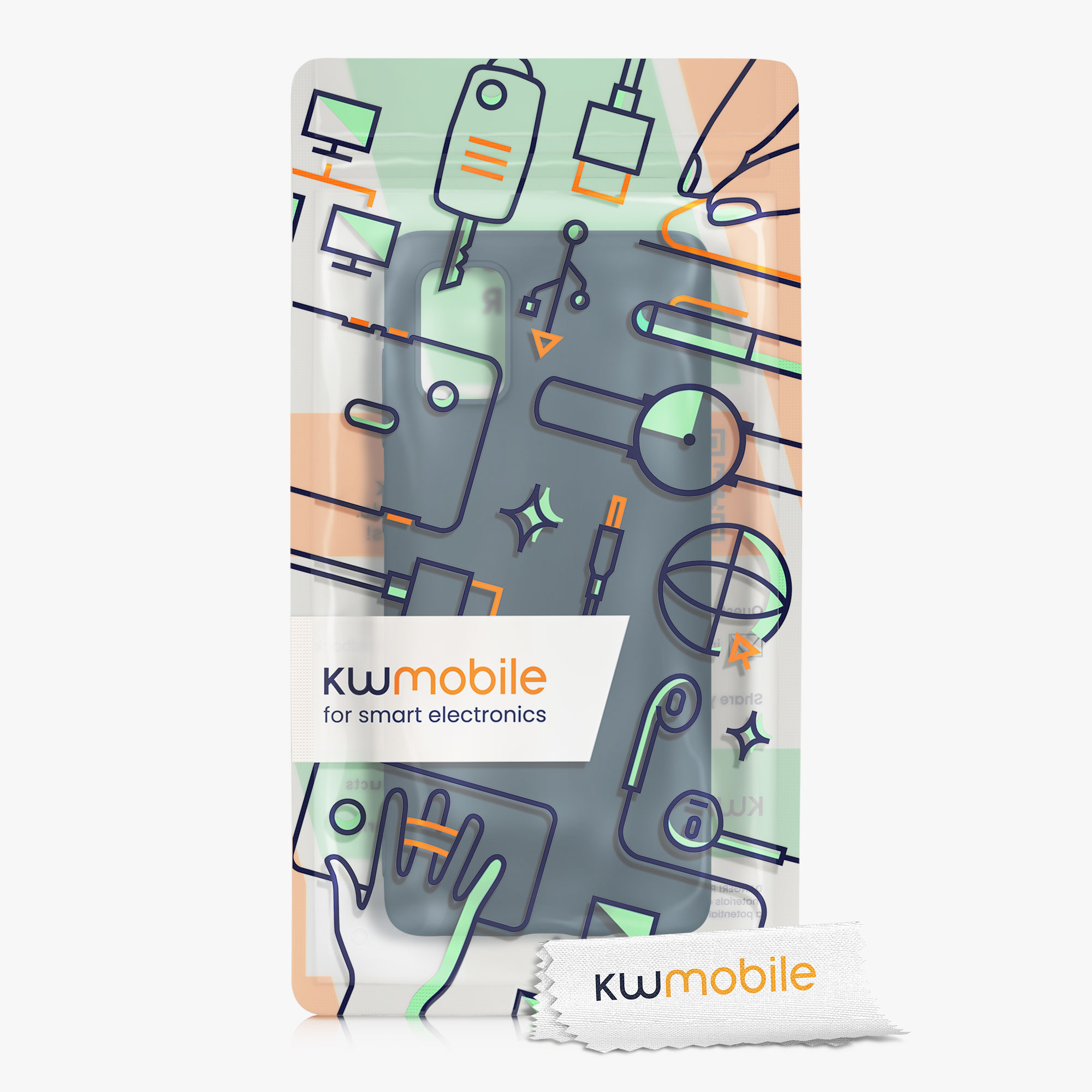 Kryt na mobil Samsung Galaxy A71 kwmobile TPU borůvkově modrý