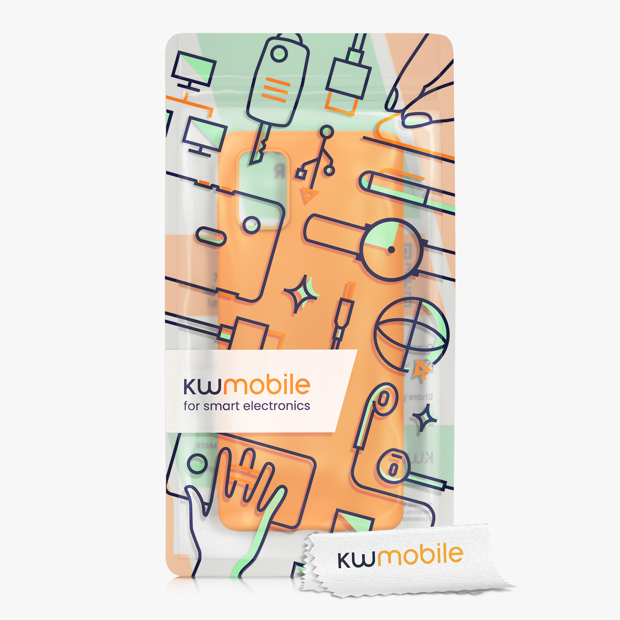 Kryt na mobil Samsung Galaxy A71 kwmobile TPU ovocně oranžový