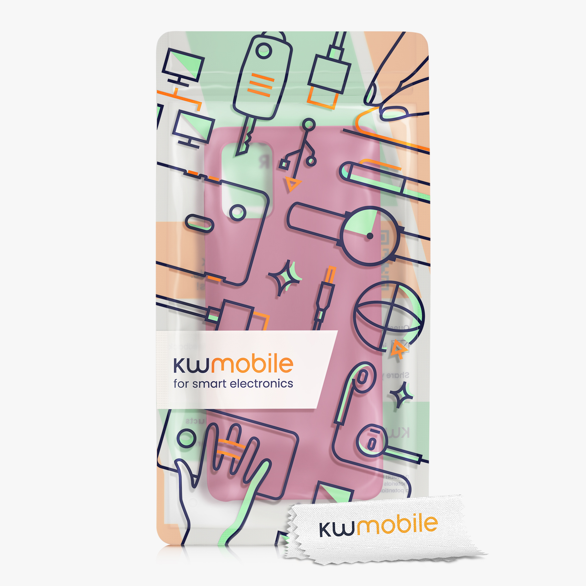 Kryt na mobil Samsung Galaxy A71 kwmobile TPU tmavě růžový