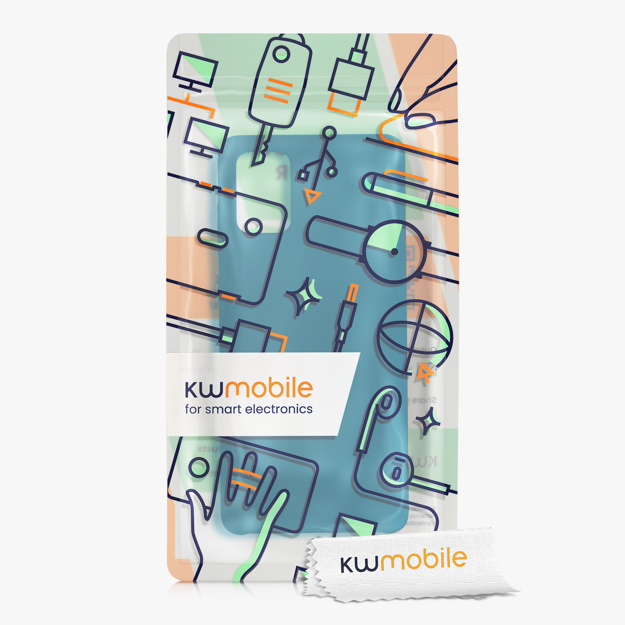 Kryt na mobil Samsung Galaxy A71 kwmobile TPU modrý Blue Reef
