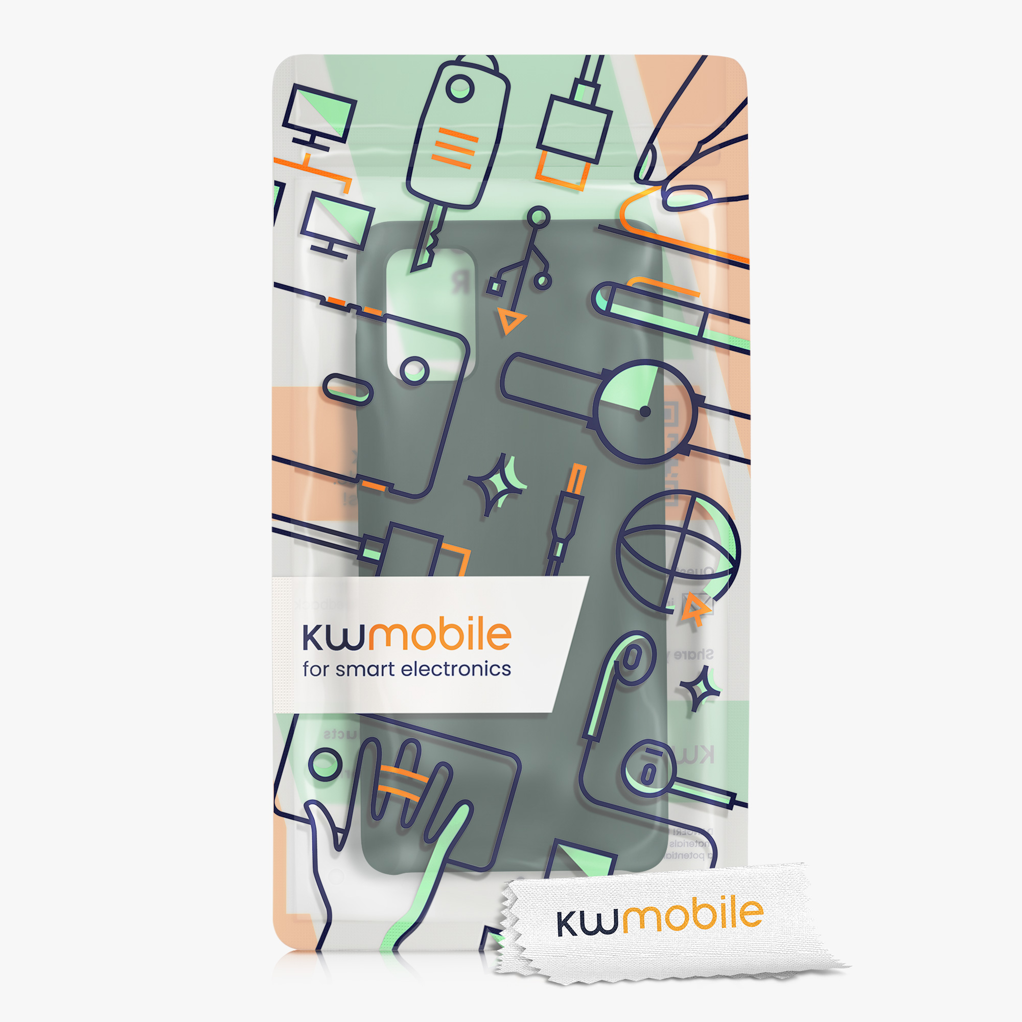 Kryt na mobil Samsung Galaxy A71 kwmobile TPU mechově zelený