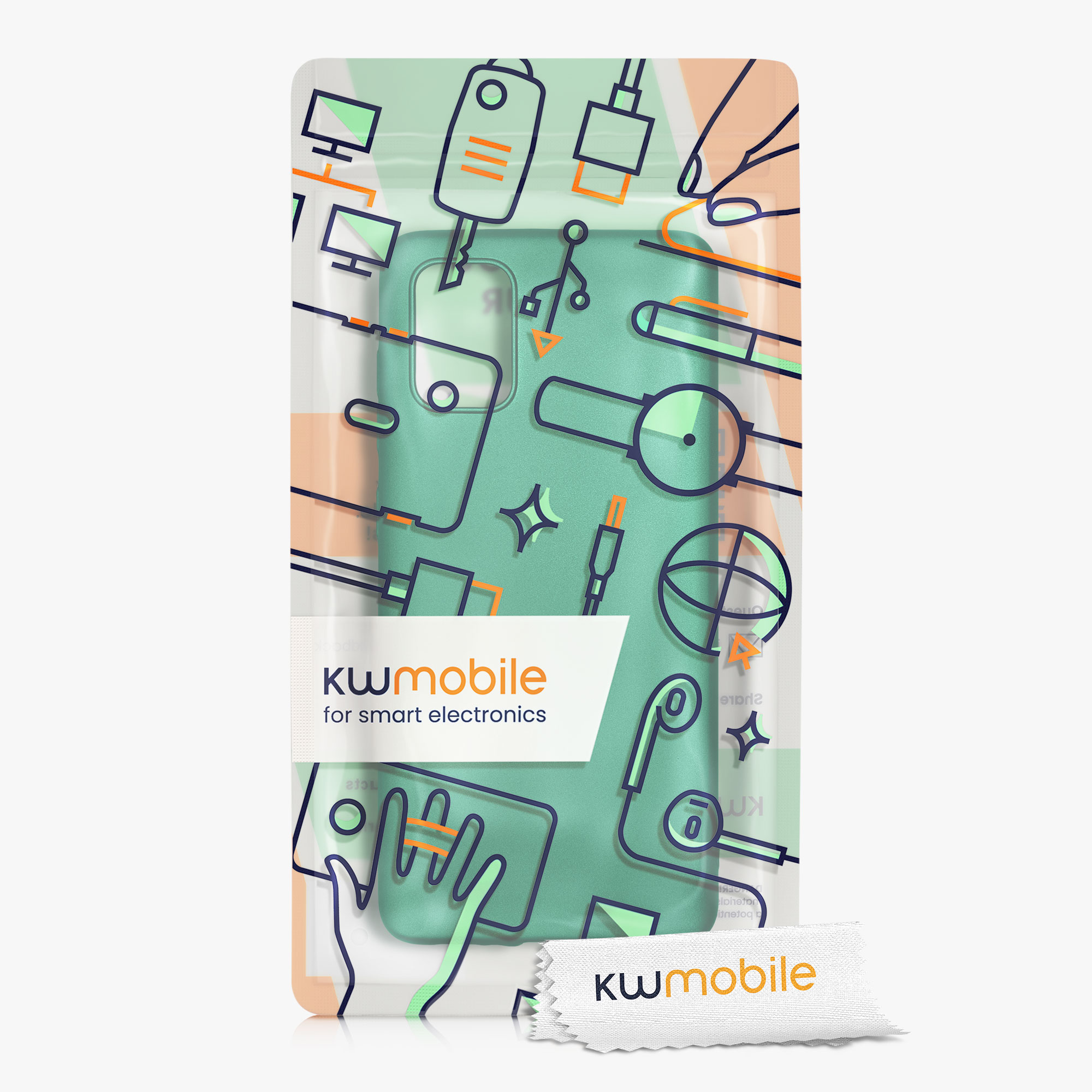 Metalický kryt na mobil Samsung Galaxy A71 kwmobile metalicky tmavě zelený
