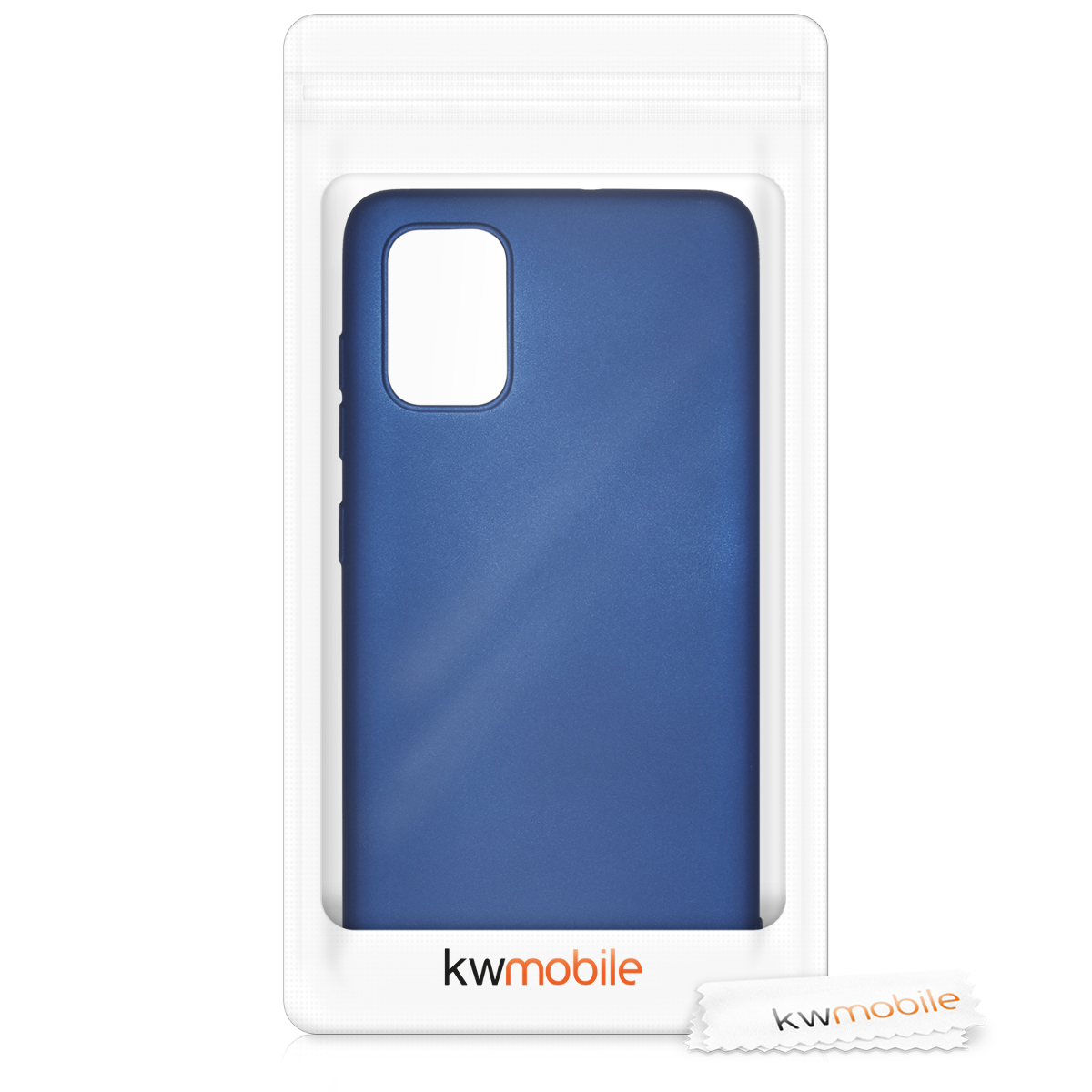 Metalický kryt na mobil Samsung Galaxy A71 kwmobile metalicky modrý