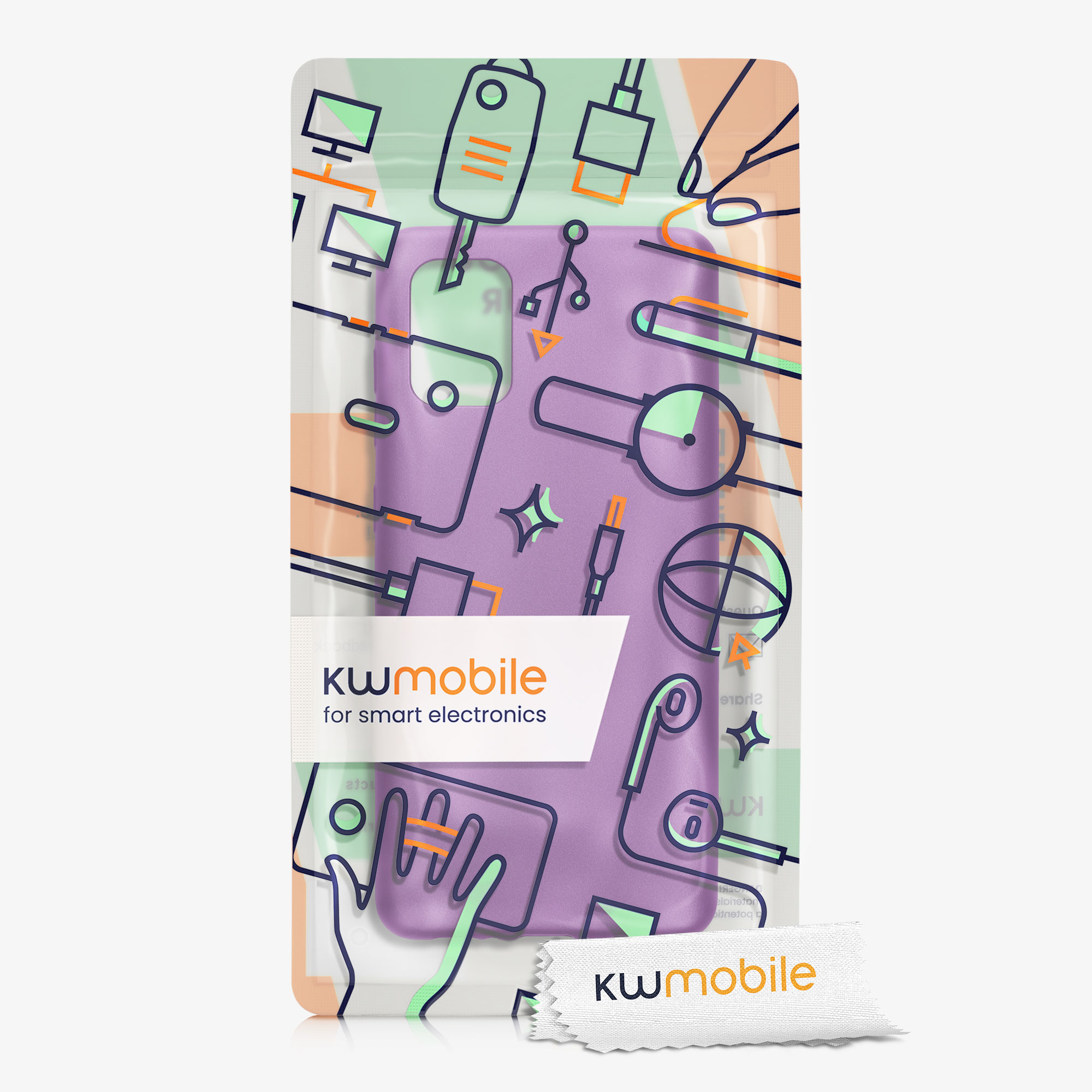 Metalický kryt na mobil Samsung Galaxy A71 kwmobile metalicky fialový