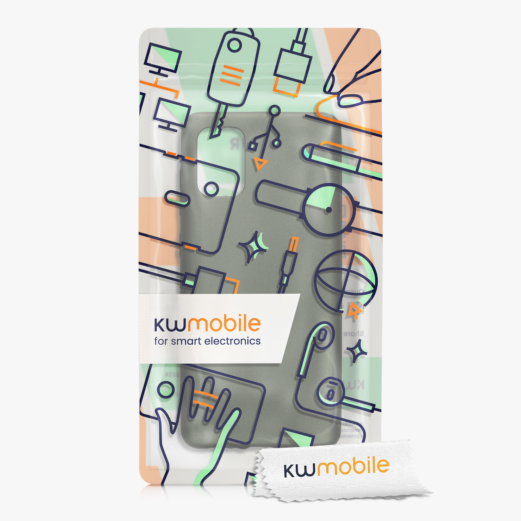 Metalický kryt na mobil Samsung Galaxy A71 kwmobile metalicky lesně zelený