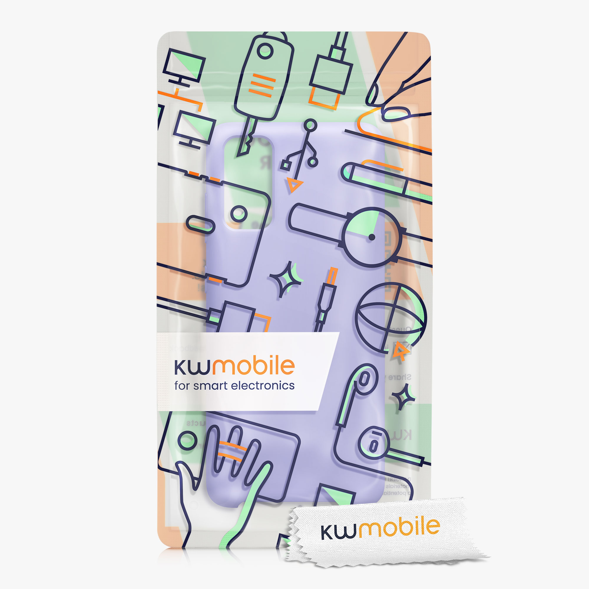 Kryt na mobil Samsung Galaxy S20 kwmobile TPU levandulový
