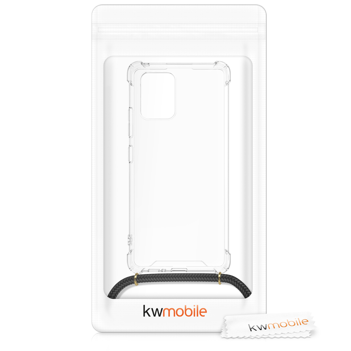 Crossbody kryt na mobil Samsung Galaxy S10 Lite kwmobile transparentní