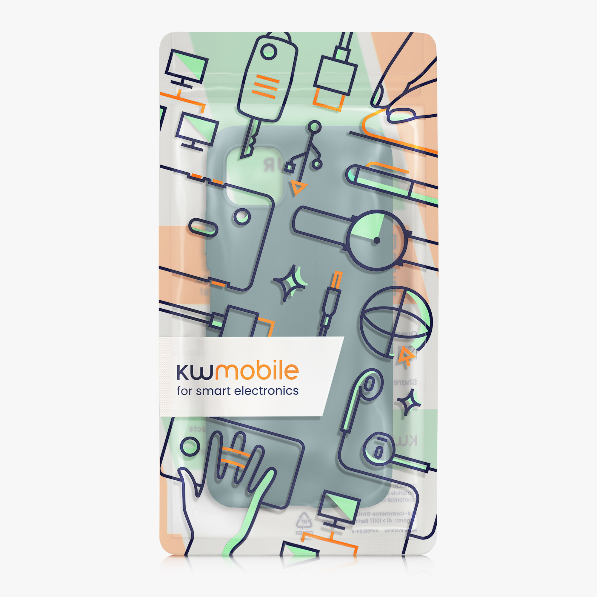 Kryt na mobil Huawei P40 Lite kwmobile - tmavě modrá Arctic Night