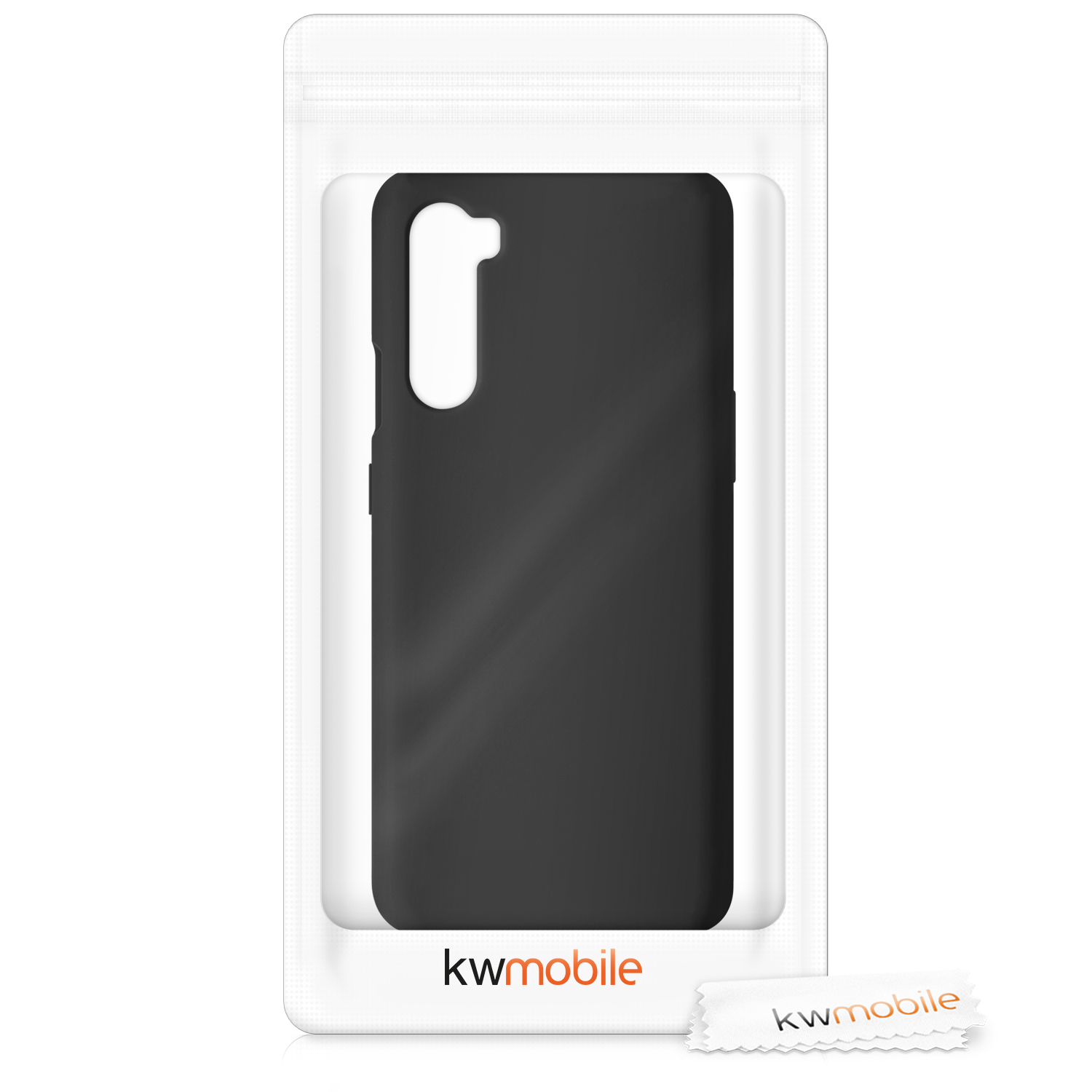 Kwmobile Silikonový kryt OnePlus Nord černá