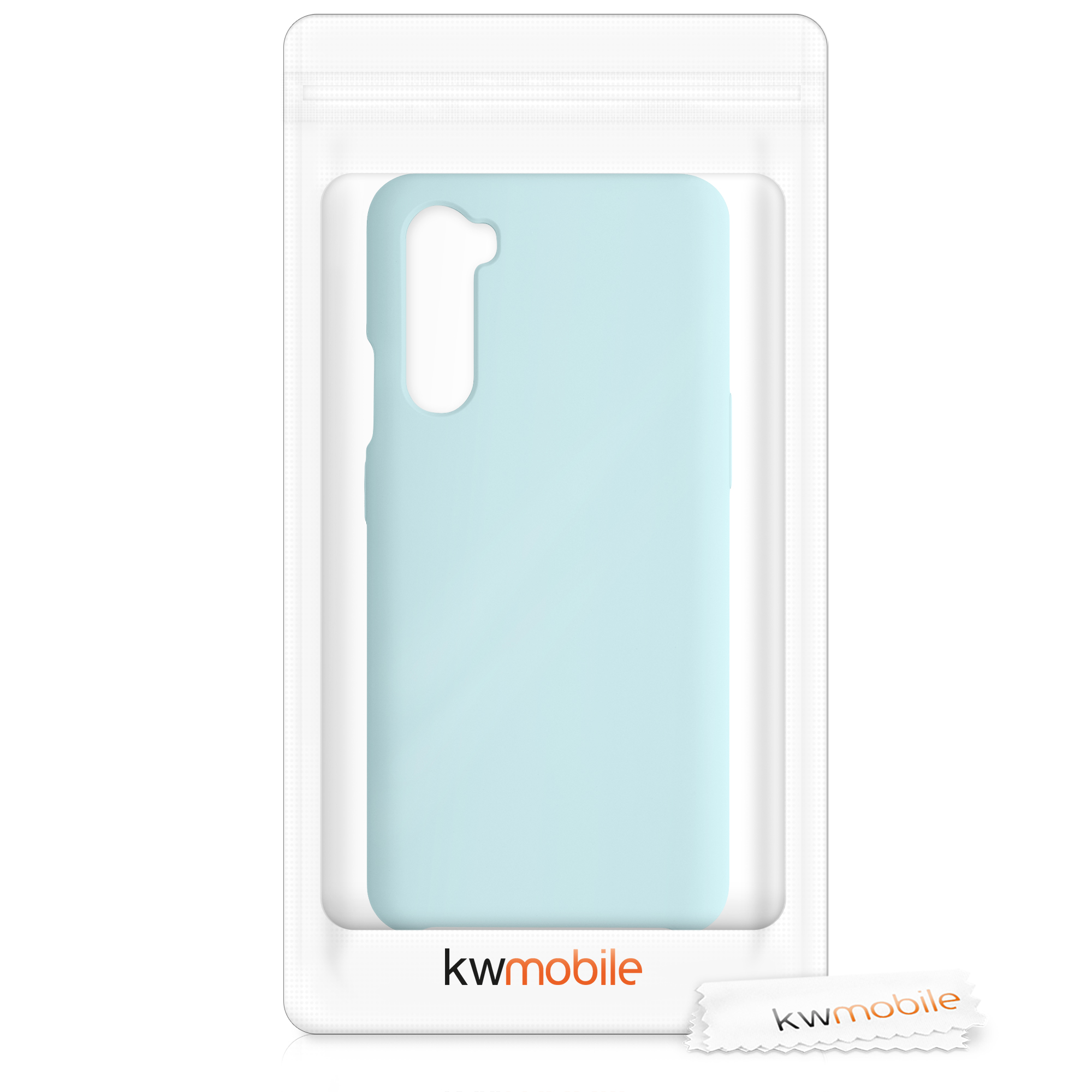 Kwmobile Silikonový kryt OnePlus Nord mintová