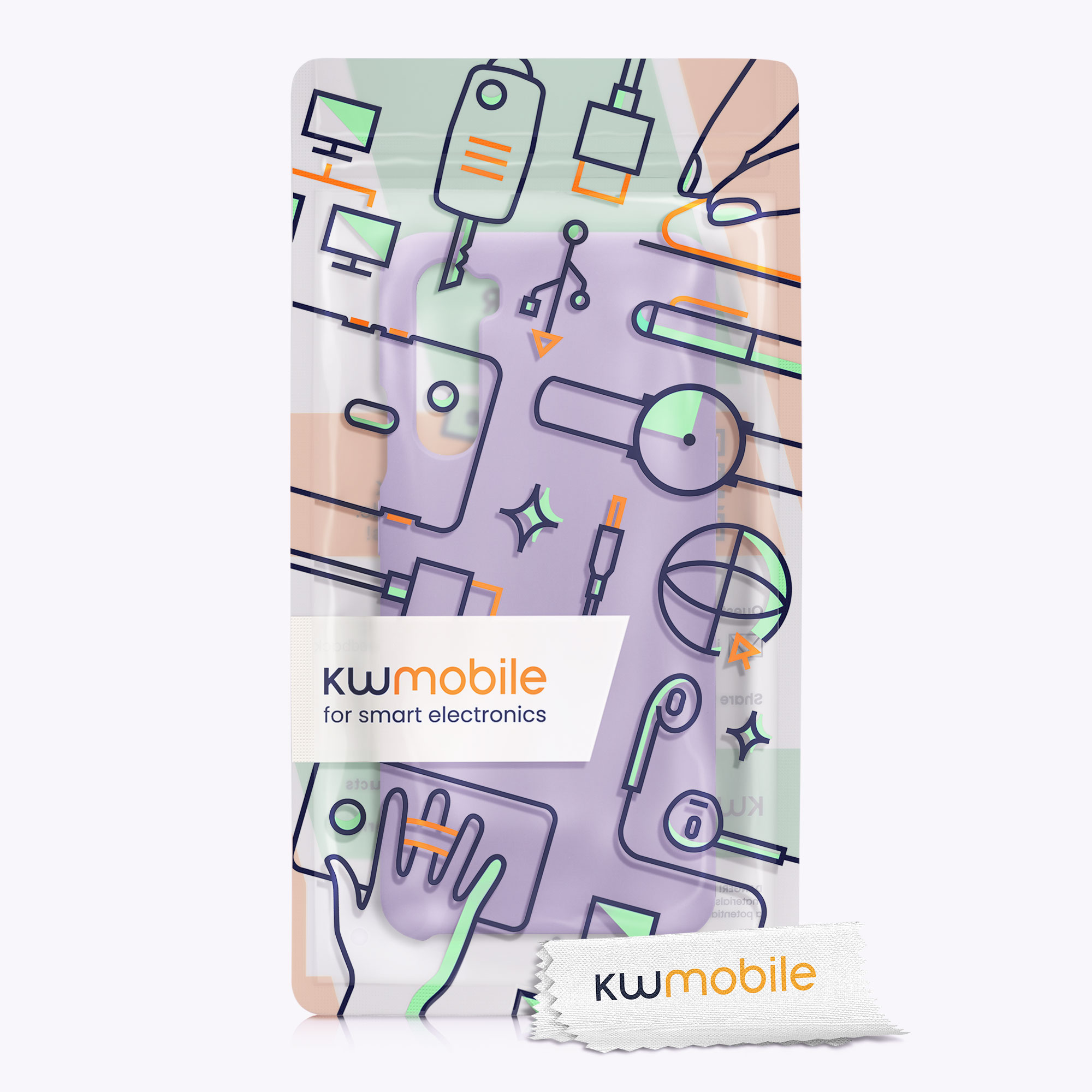 Kwmobile Silikonový kryt OnePlus Nord fialová