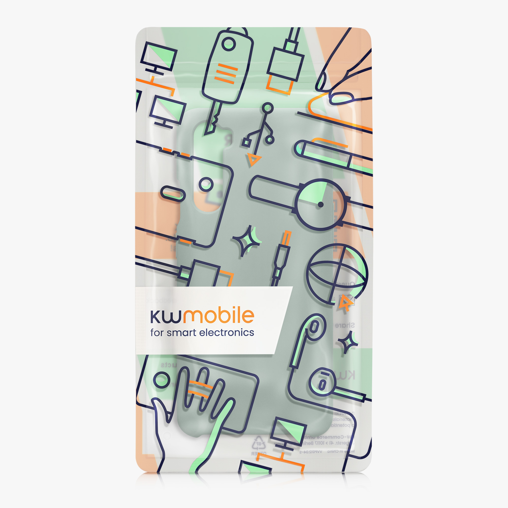 Kwmobile Silikonový kryt OnePlus Nord dešťově zelená