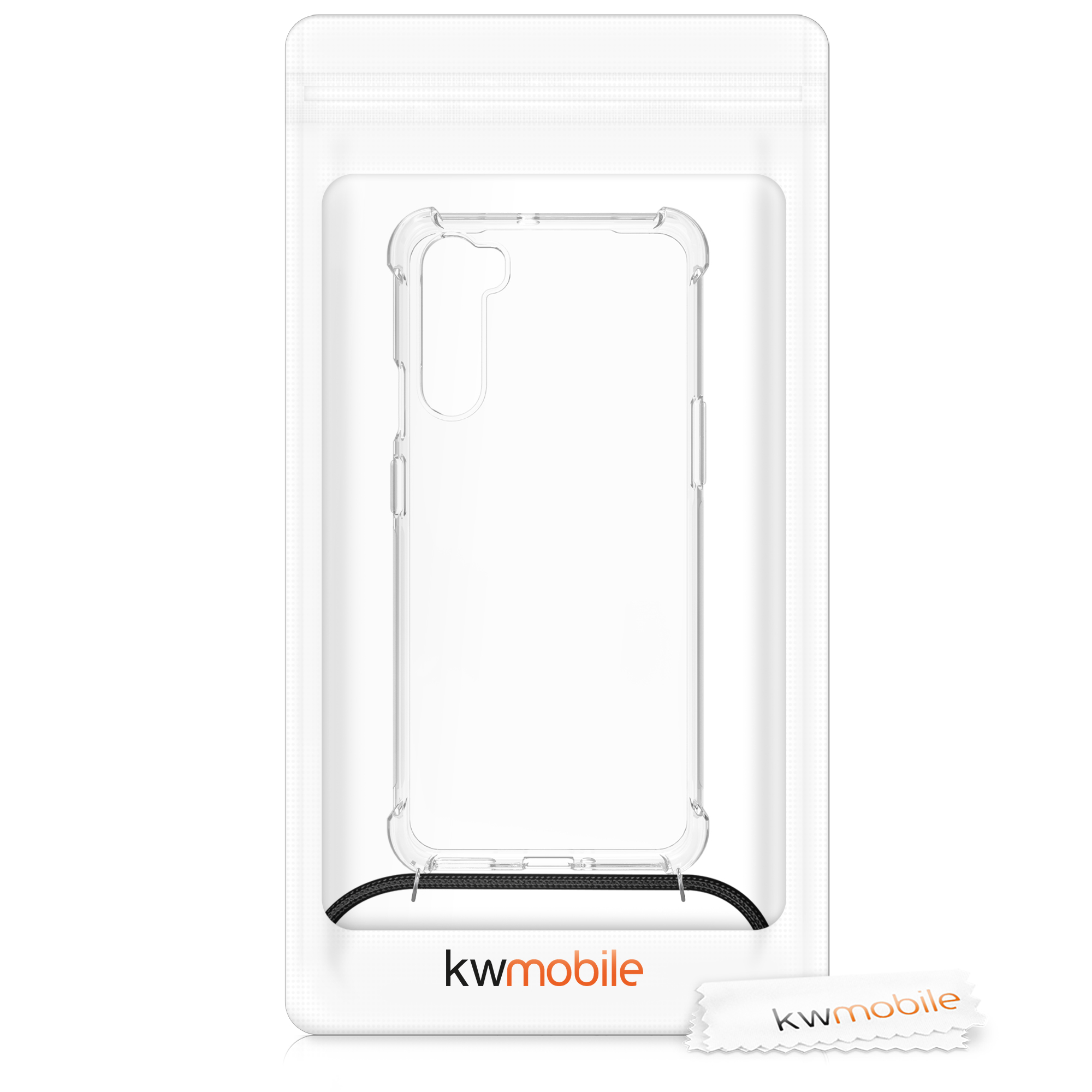 Kwmobile Crossbody pouzdro OnePlus Nord černá / transparentní