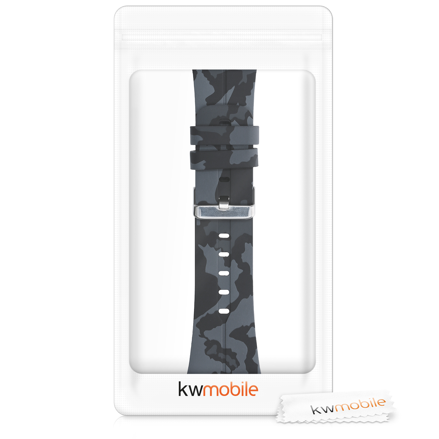Řemínek kwmobile pro Polar M400 / M430, camouflage dark grey / black / light grey