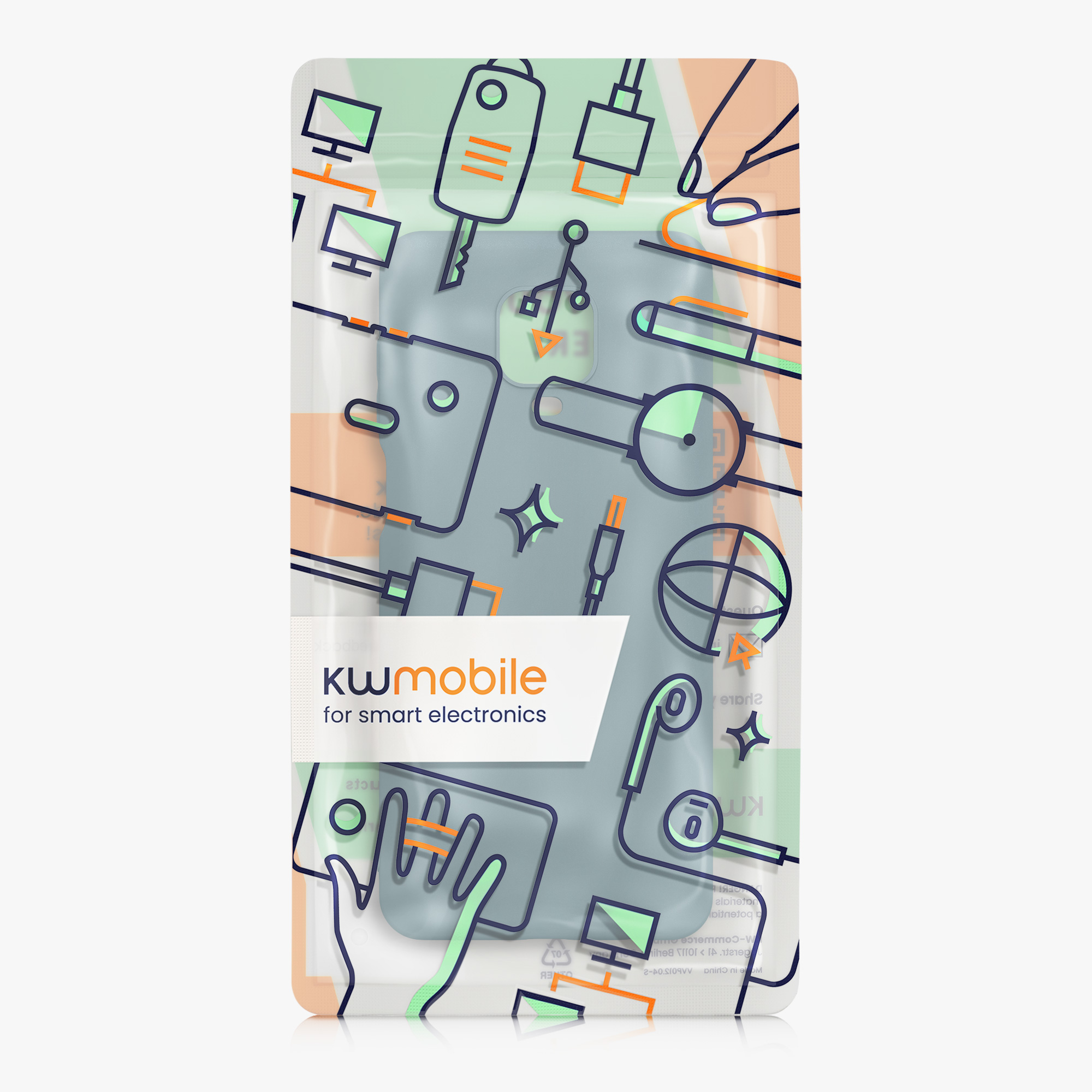TPU kryt kwmobile pro Xiaomi Redmi Note 9S / 9 Pro / 9 Pro Max - šedobéžová