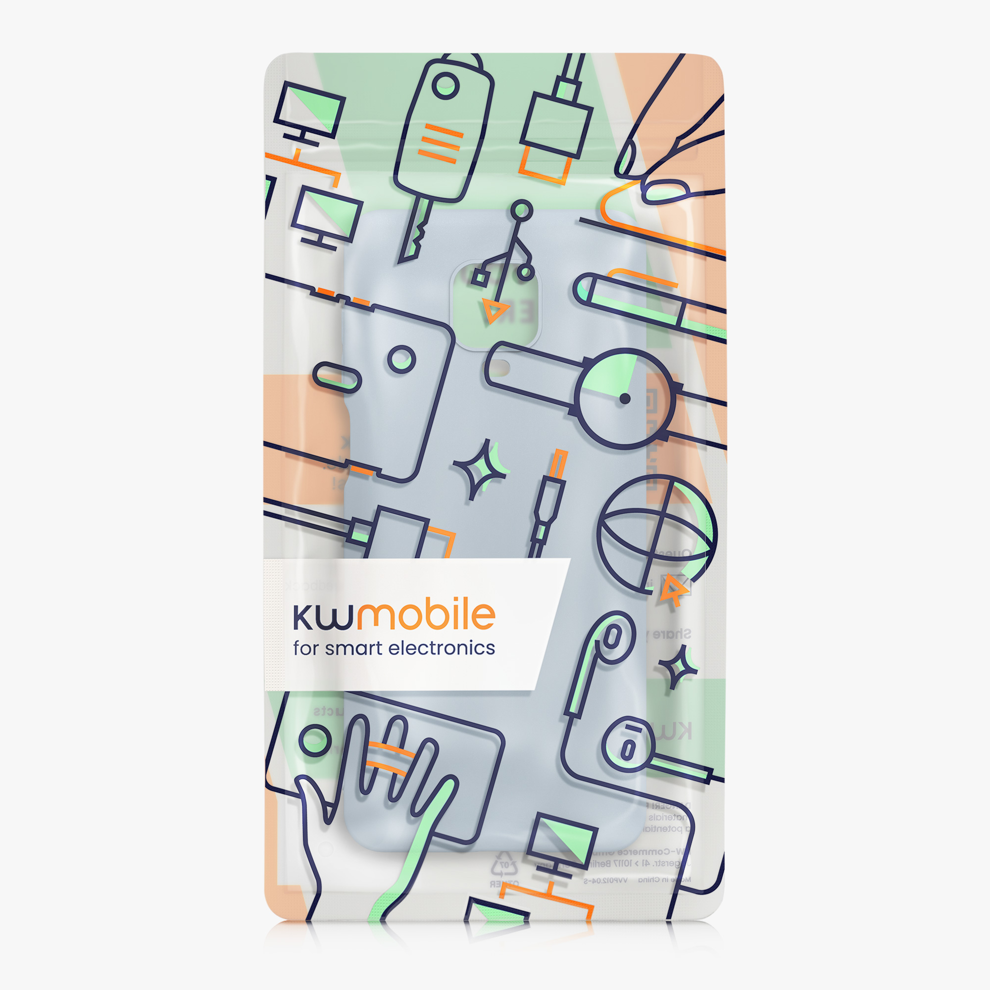 TPU kryt kwmobile pro Xiaomi Redmi Note 9S / 9 Pro / 9 Pro Max - matná světle modrá