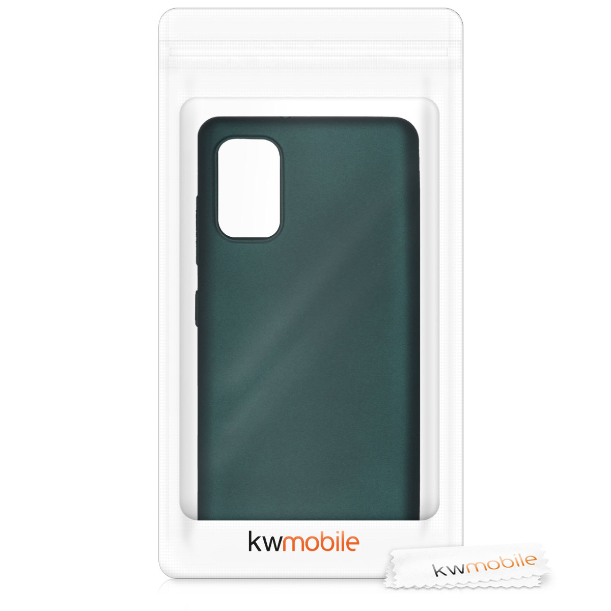 Kryt na mobil Samsung Galaxy A41 kwmobile TPU metalický Metalická petrolejová