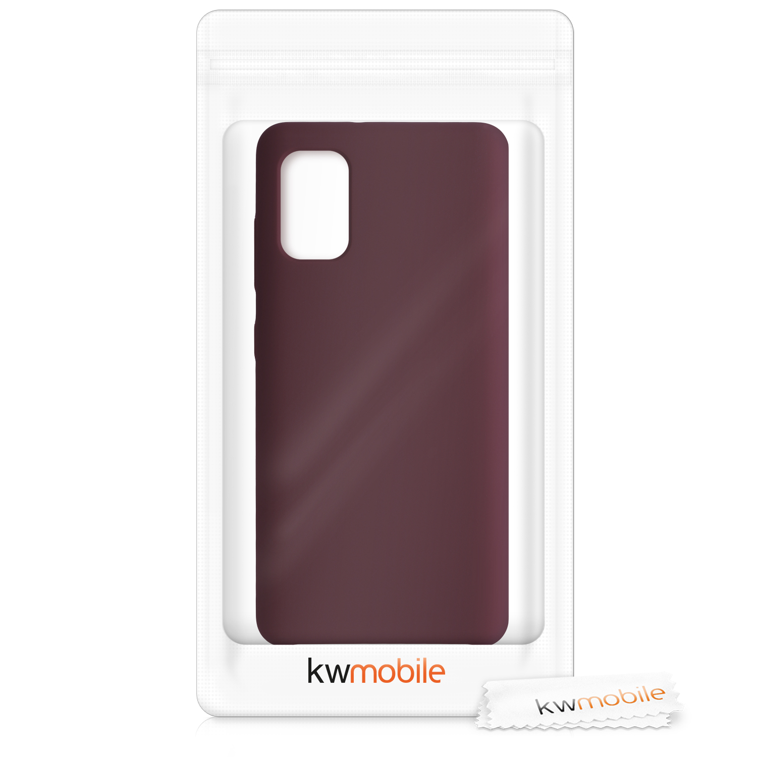Kryt na mobil Samsung Galaxy A41 kwmobile TPU Rezavě červená