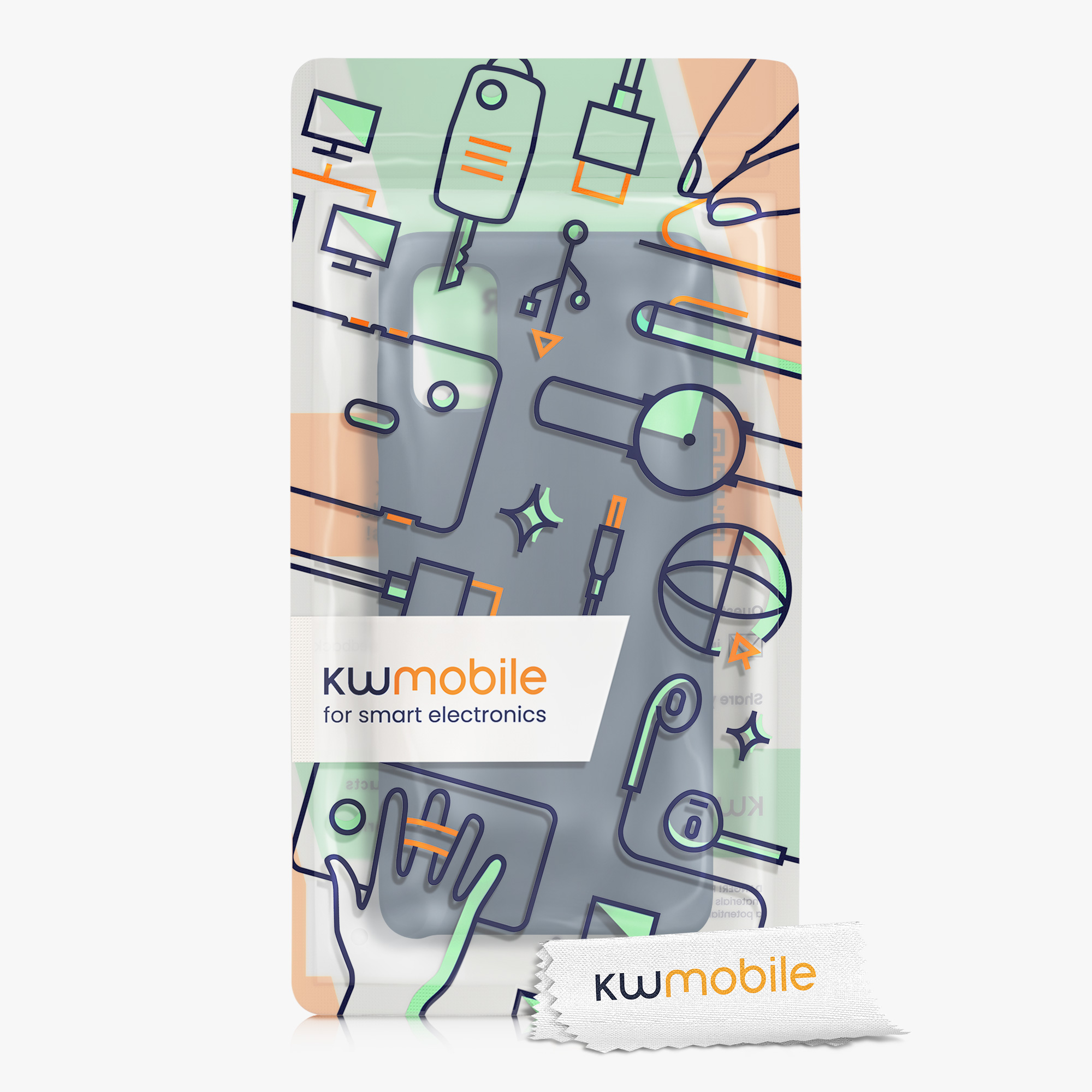Kryt na mobil Samsung Galaxy A41 kwmobile TPU Tmavě břidlicová