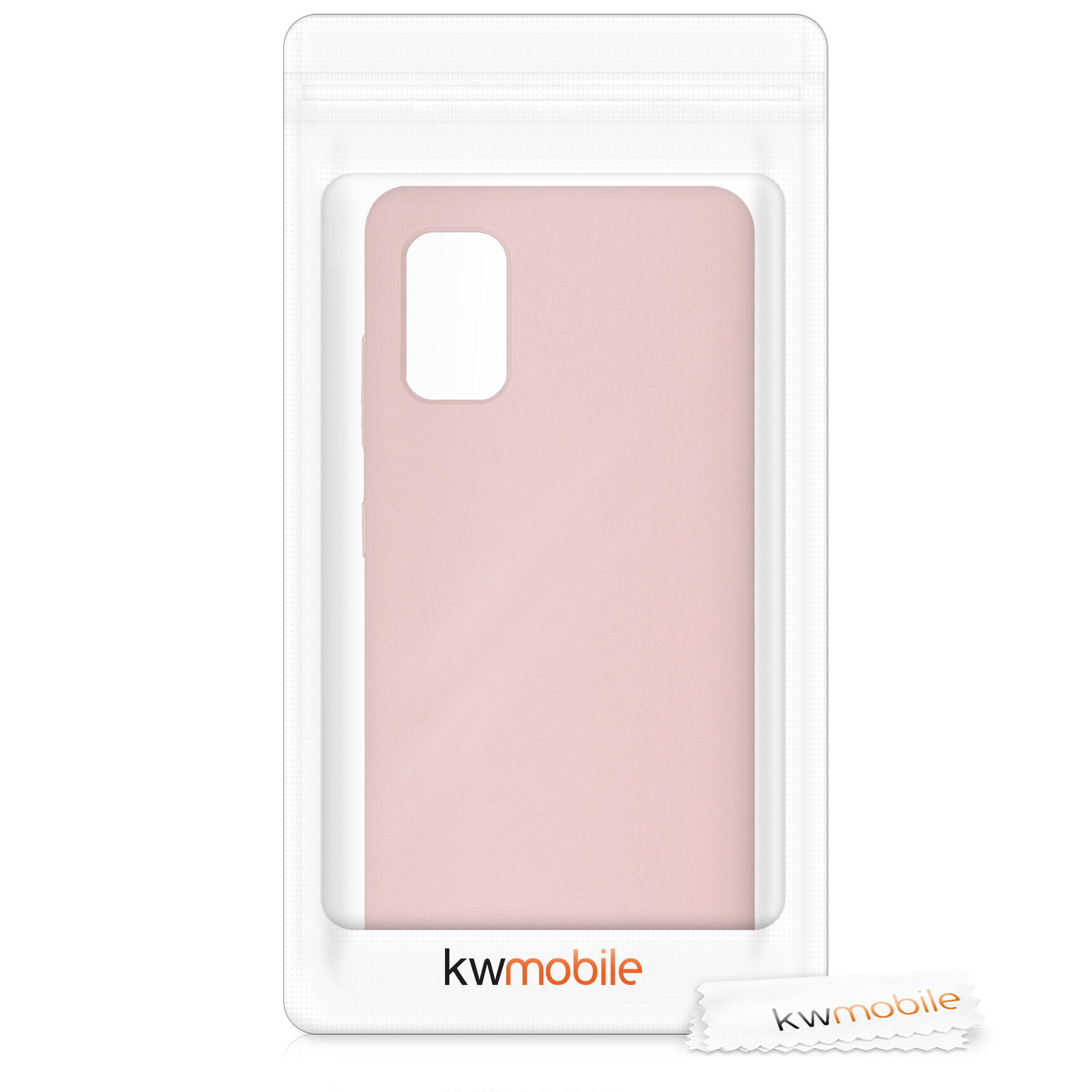 Kryt na mobil Samsung Galaxy A41 kwmobile TPU Matná antická růžová