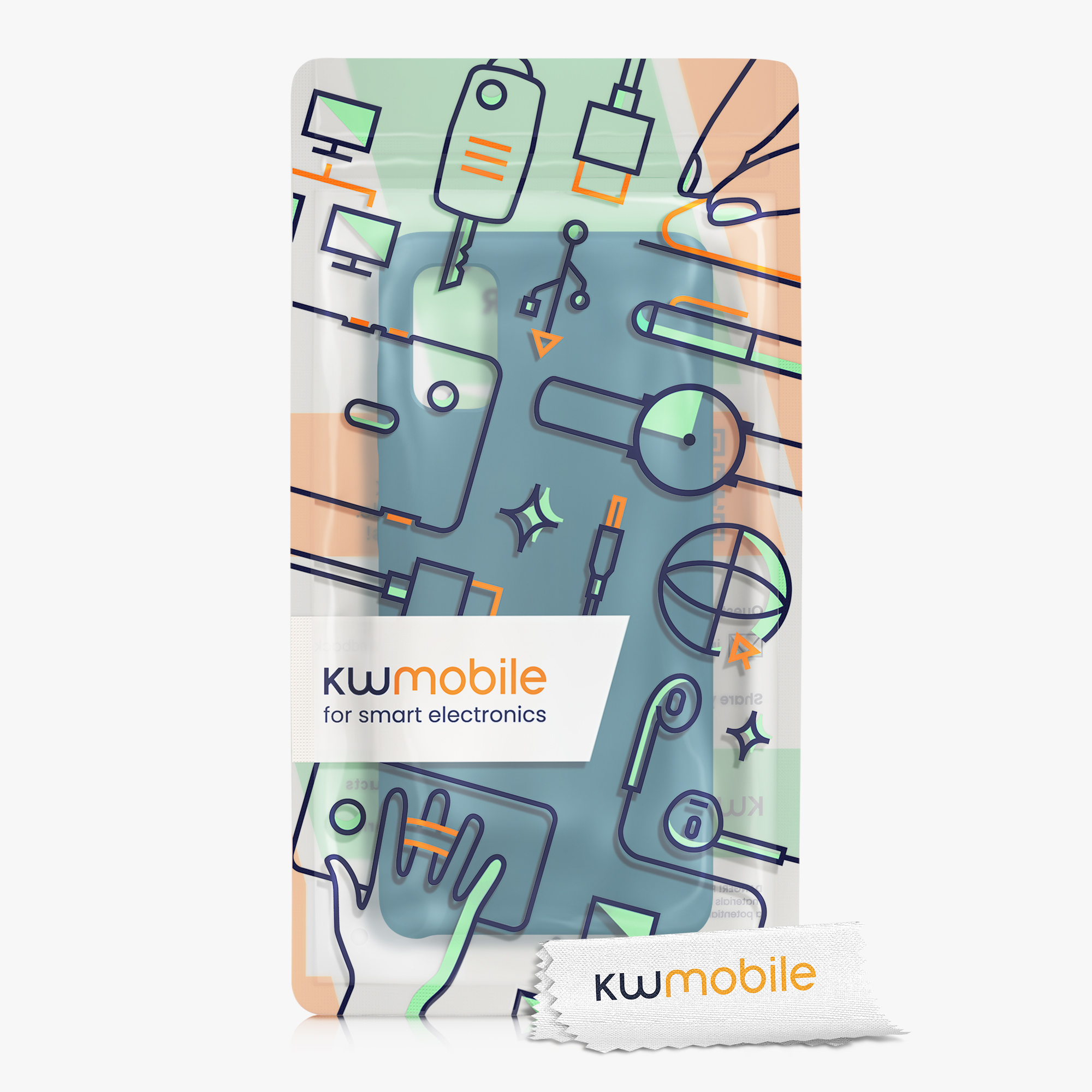 Kryt na mobil Samsung Galaxy A41 kwmobile TPU Matná petrolejová