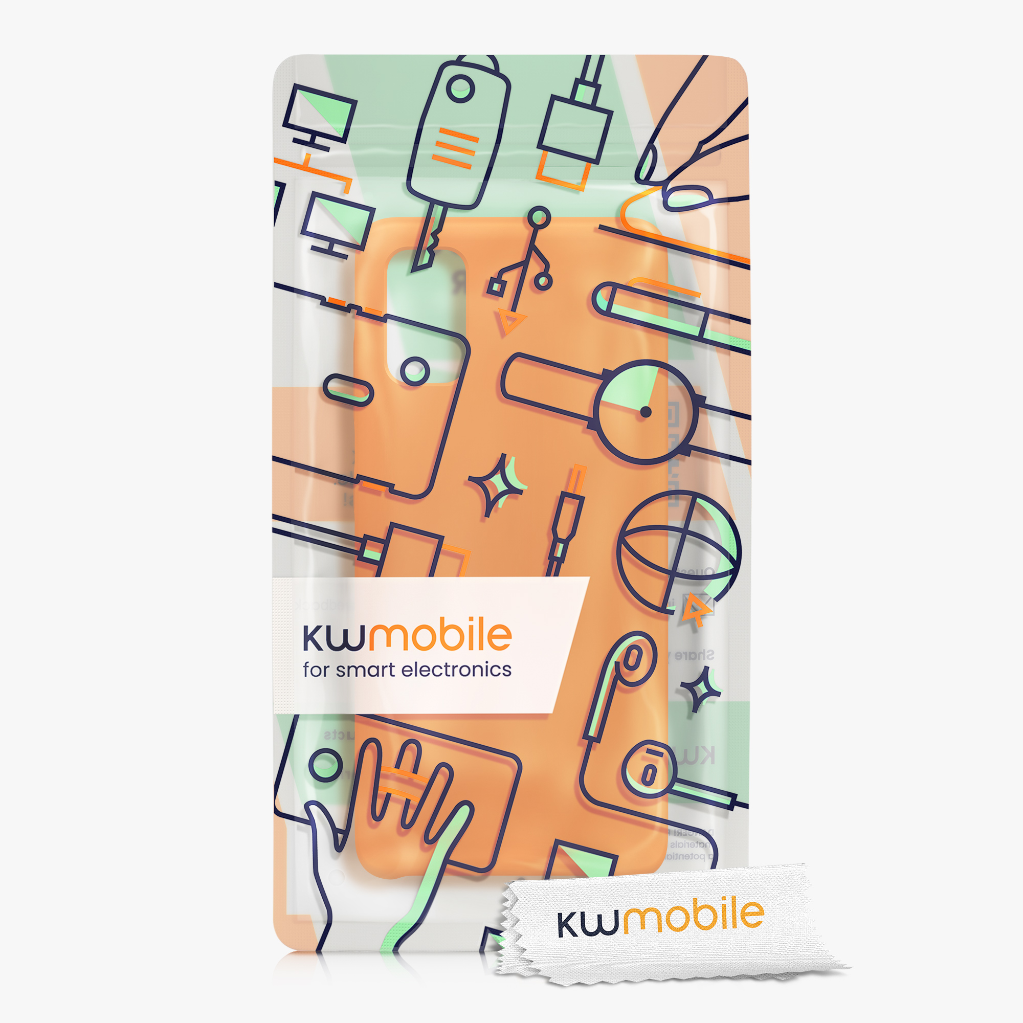 Kryt na mobil Samsung Galaxy A41 kwmobile TPU Ovocná oranžová