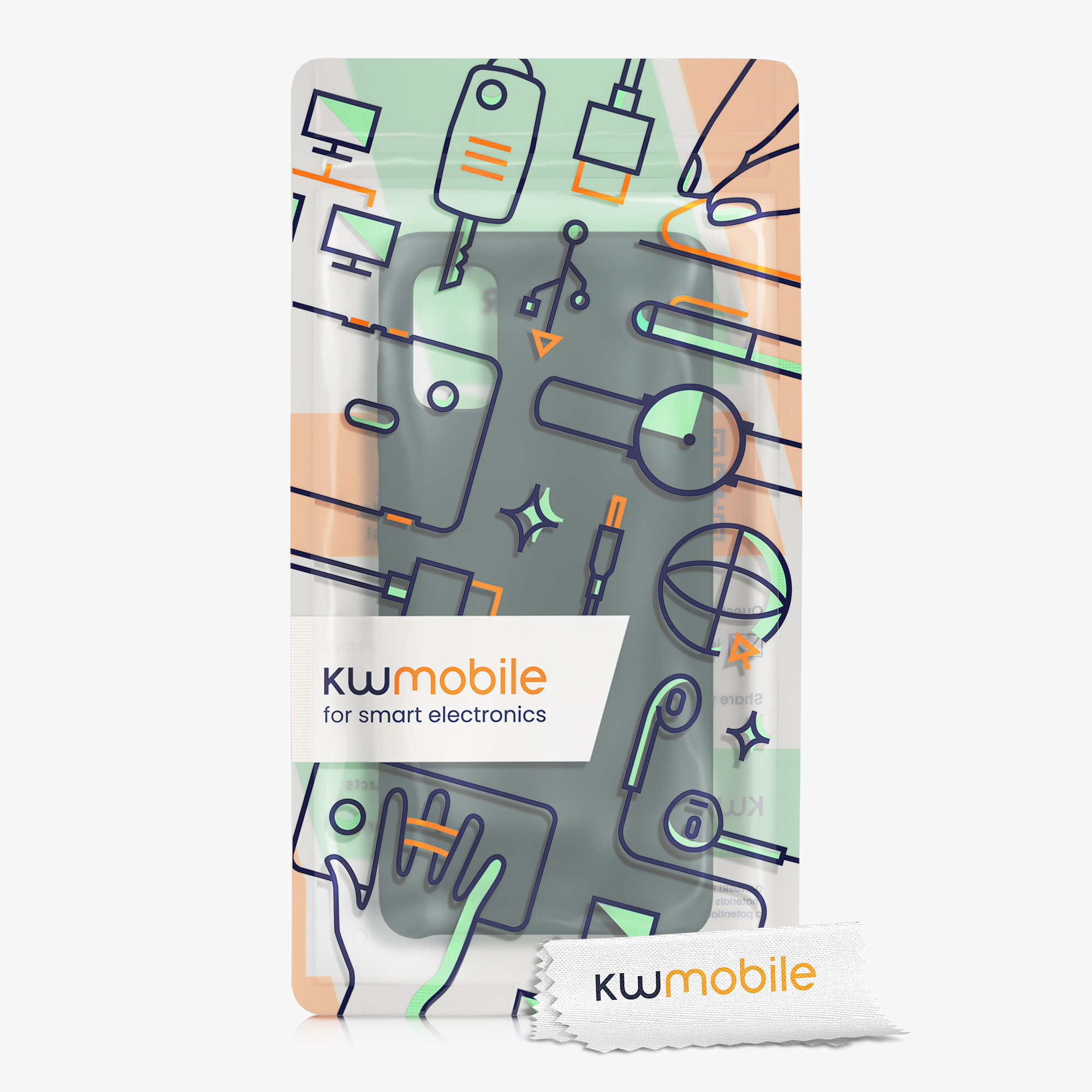 Kryt na mobil Samsung Galaxy A41 kwmobile TPU Modro-zelená