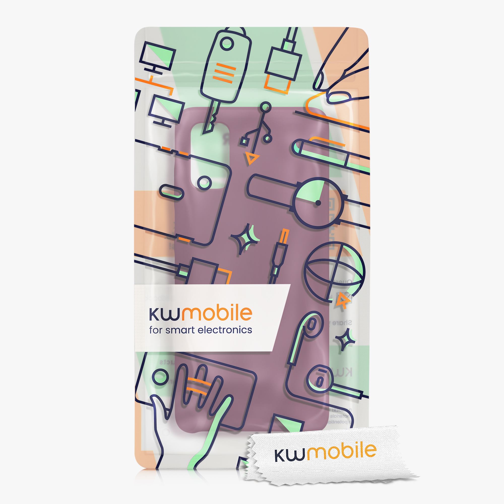Kryt na mobil Samsung Galaxy A41 kwmobile TPU Bordeaux fialová