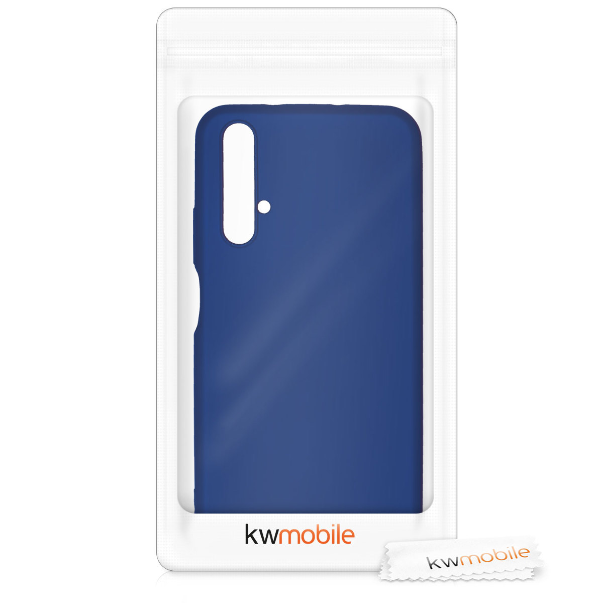 Kryt kwmobile pro Huawei Nova 5T, metalicky modrá