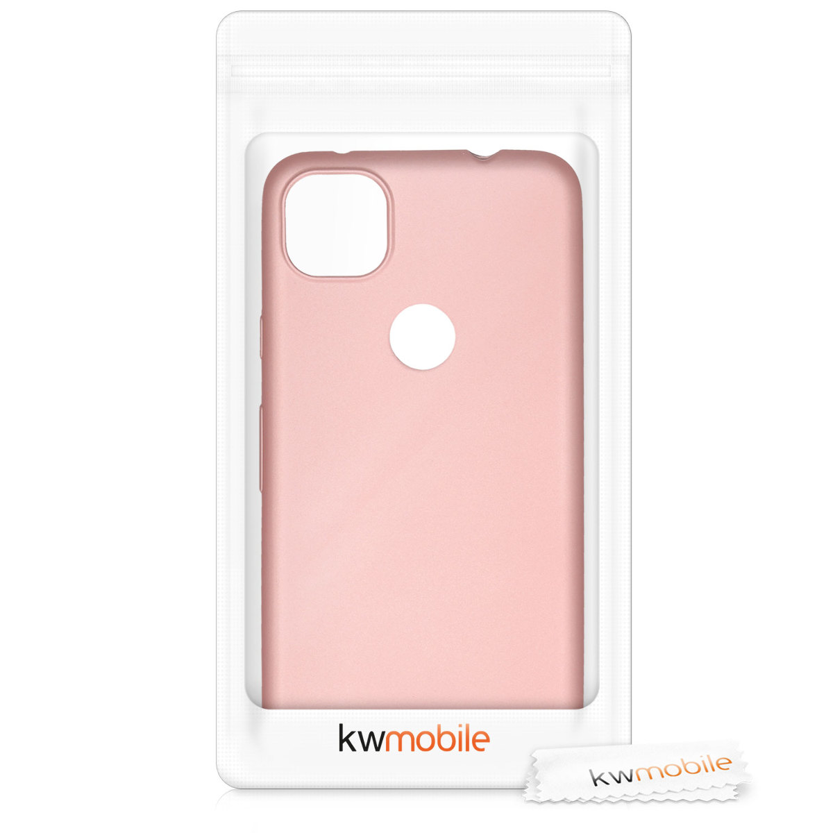 Zadní kryt kwmobile pro Google Pixel 4a - metalická růžově zlatá