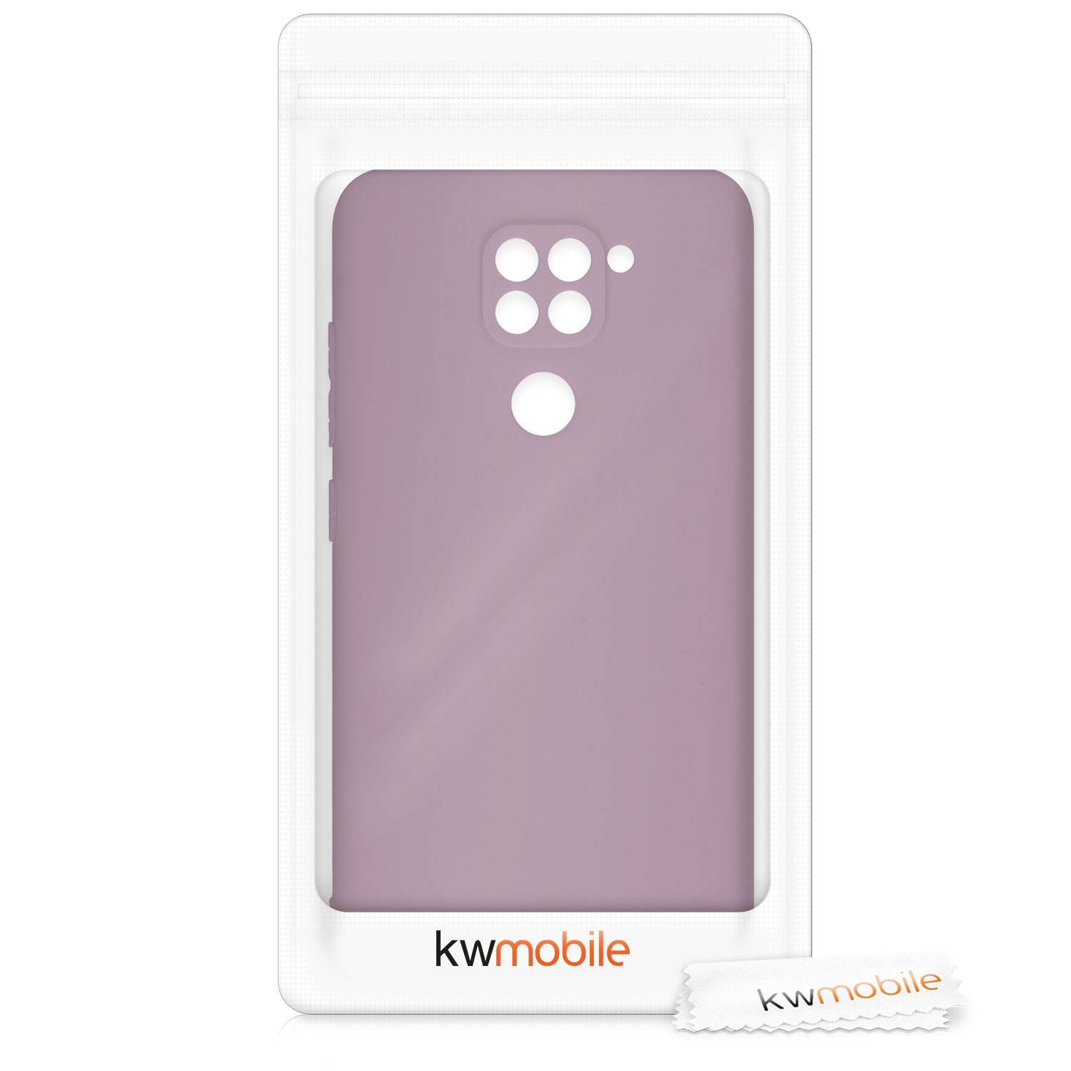TPU kryt kwmobile pro Xiaomi Redmi Note 9 - hroznově fialová