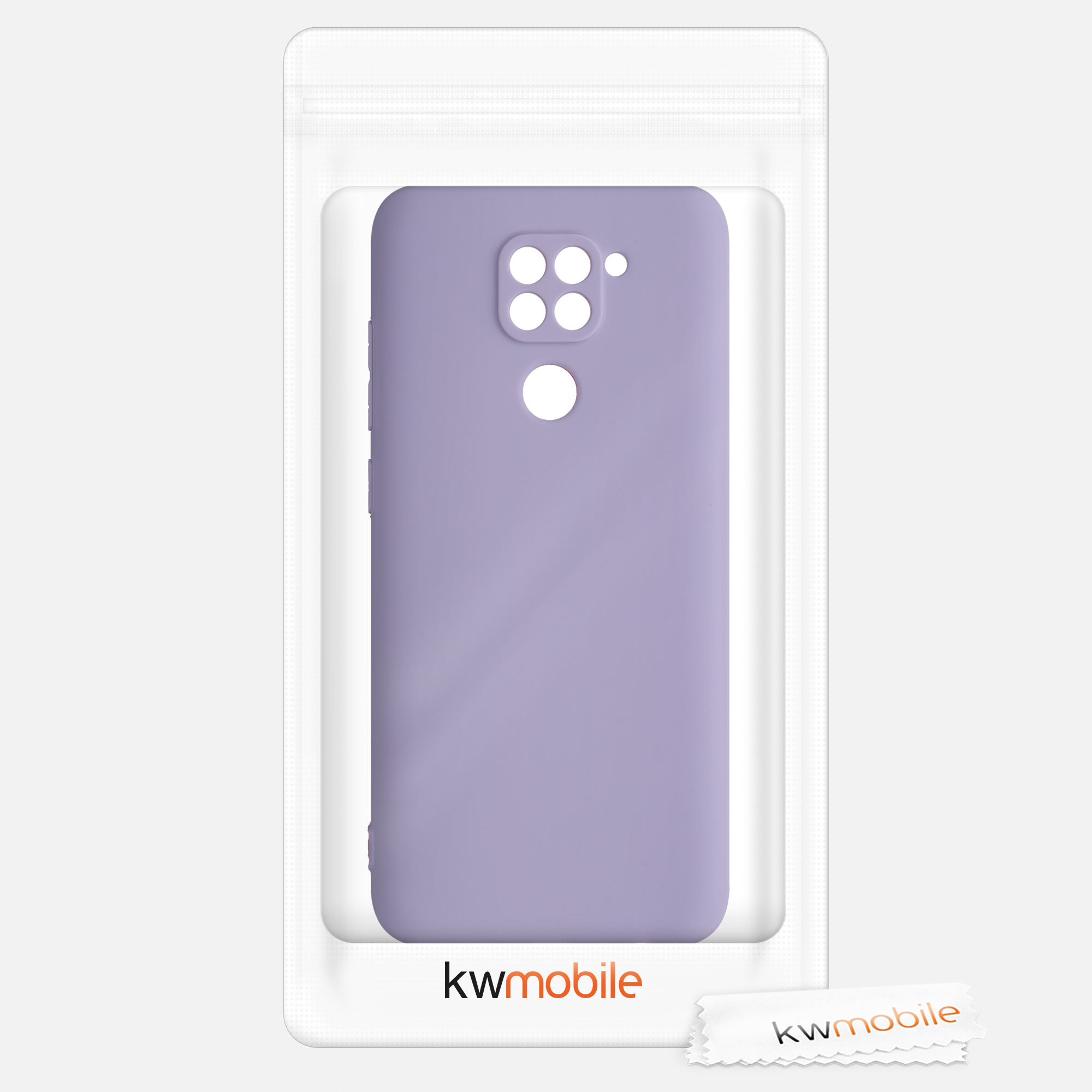 TPU kryt kwmobile pro Xiaomi Redmi Note 9 - fialová