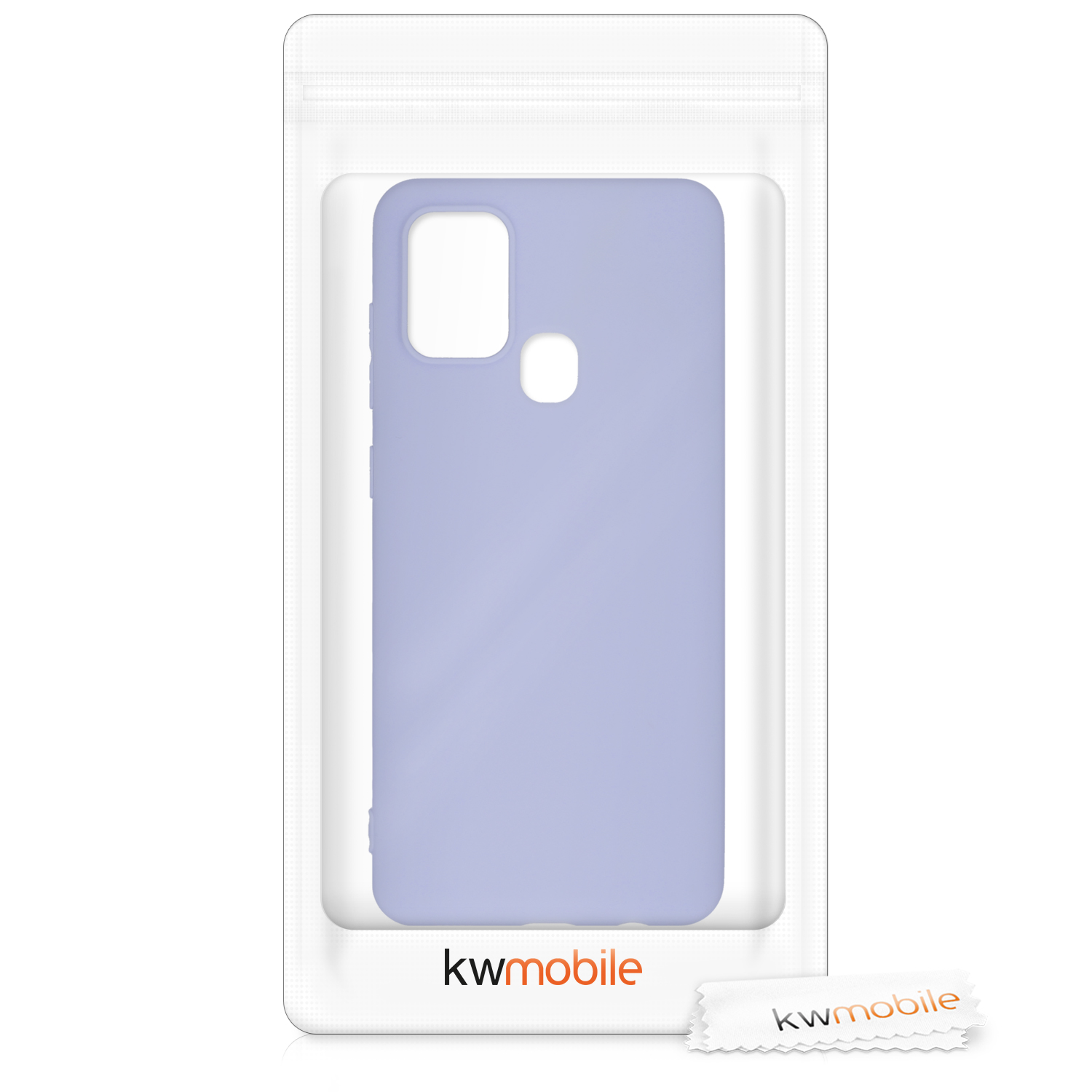 Kryt na mobil Samsung Galaxy A21s kwmobile TPU Světlá levandule