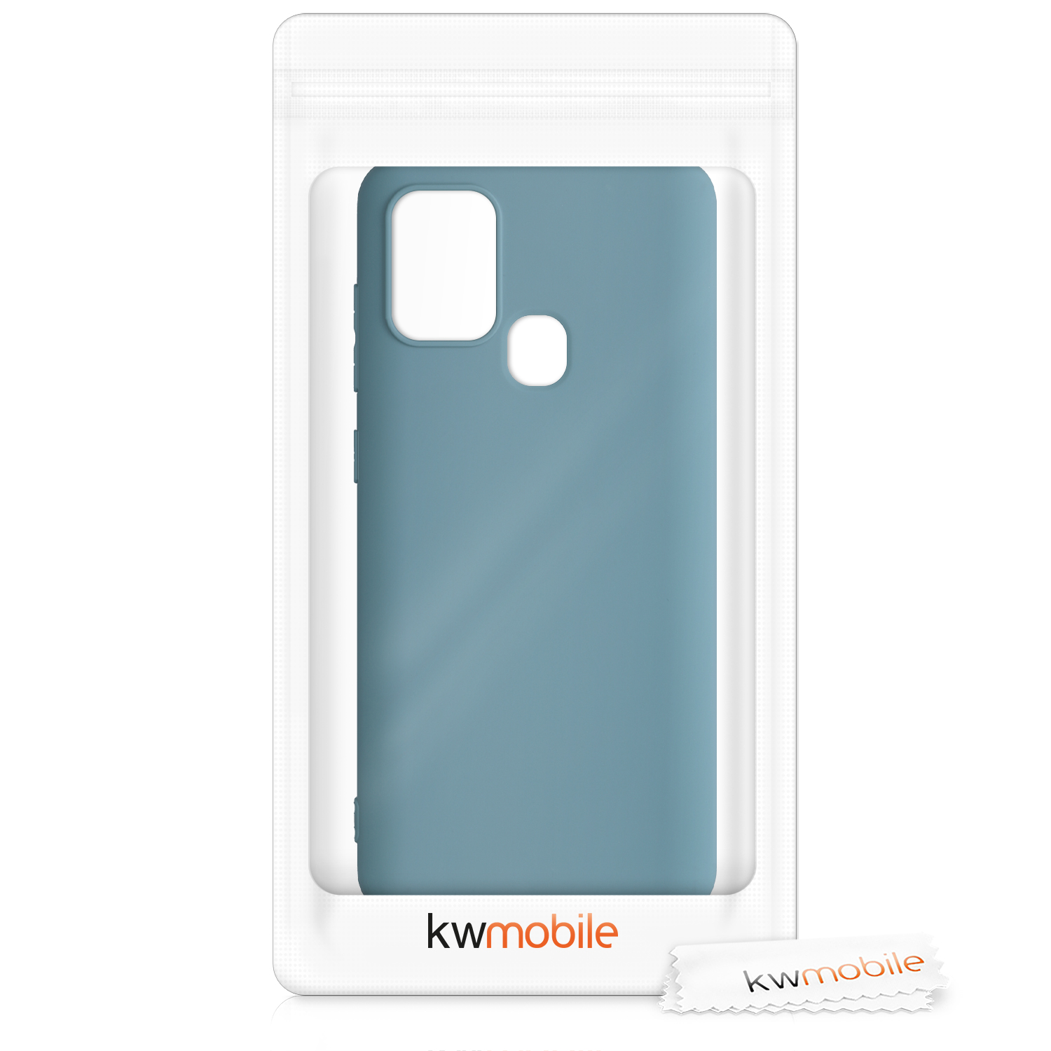 Kryt na mobil Samsung Galaxy A21s kwmobile TPU Arktická noc