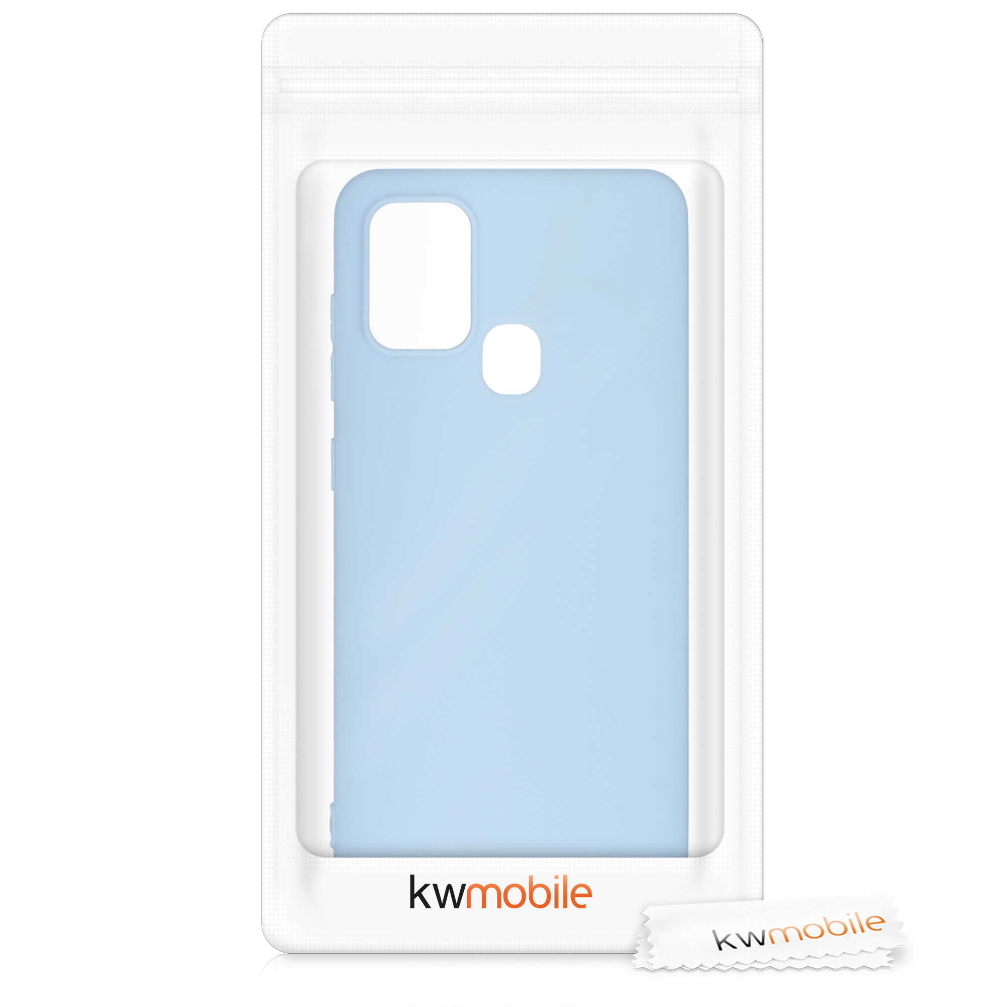 Kryt na mobil Samsung Galaxy A21s kwmobile TPU Matná světle modrá