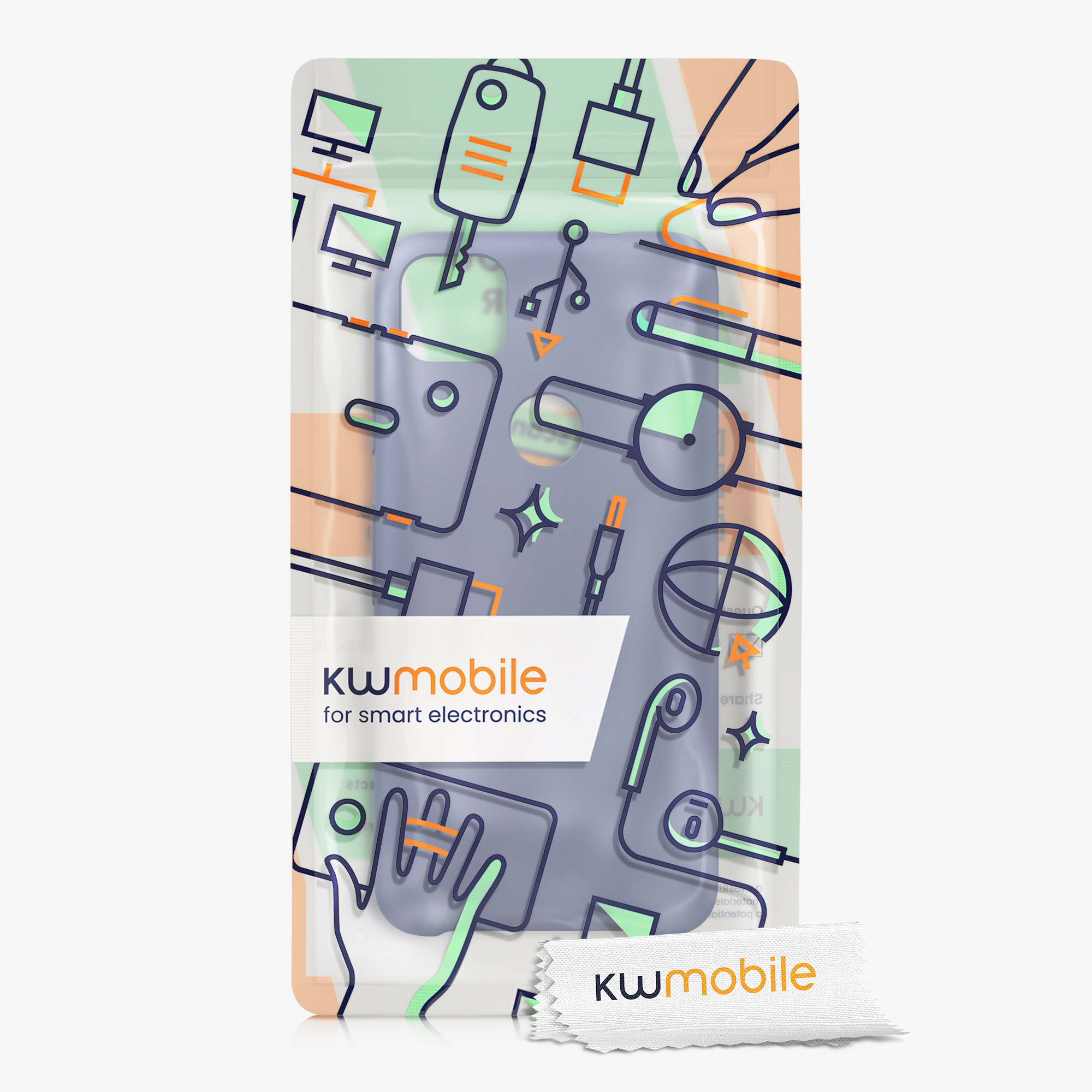 Zadní kryt kwmobile pro Google Pixel 4a - wireless charging lilac