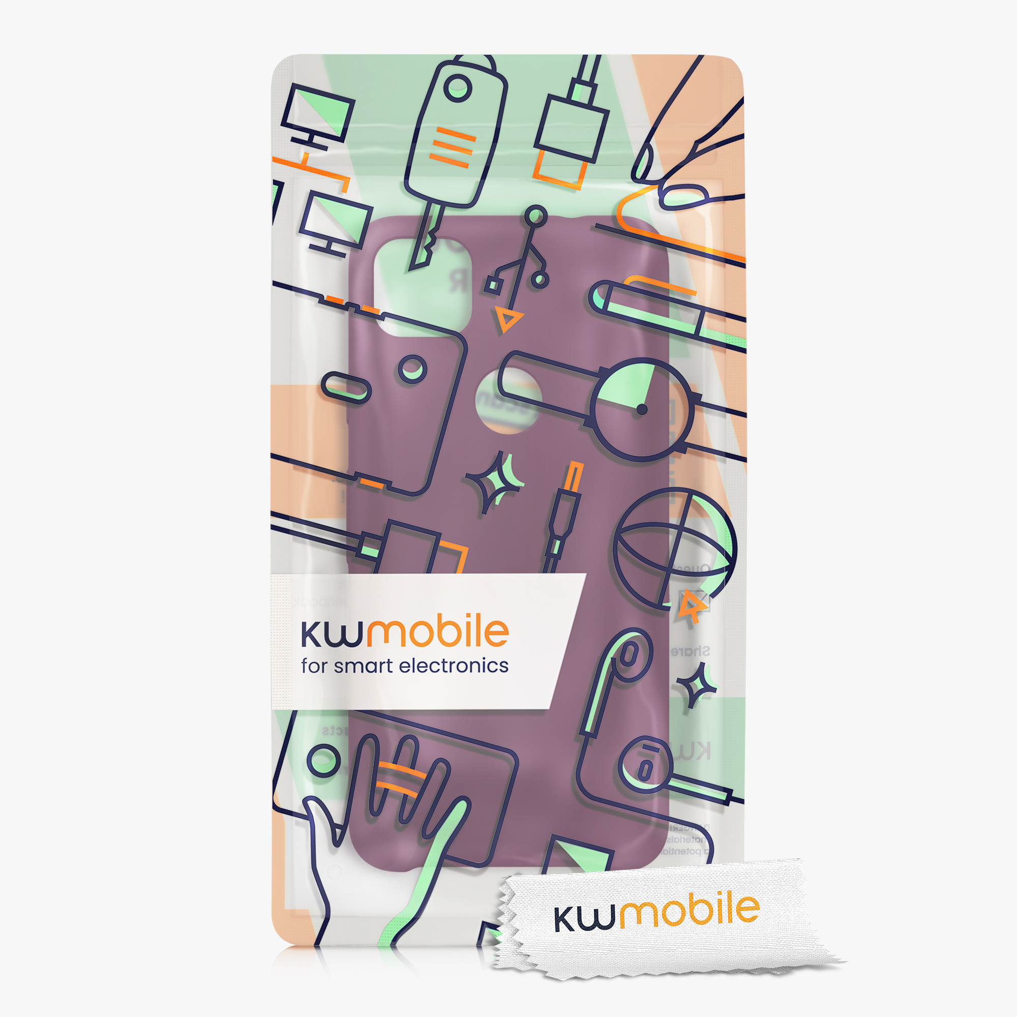 Zadní kryt kwmobile pro Google Pixel 4a - wireless charging bordeaux violet