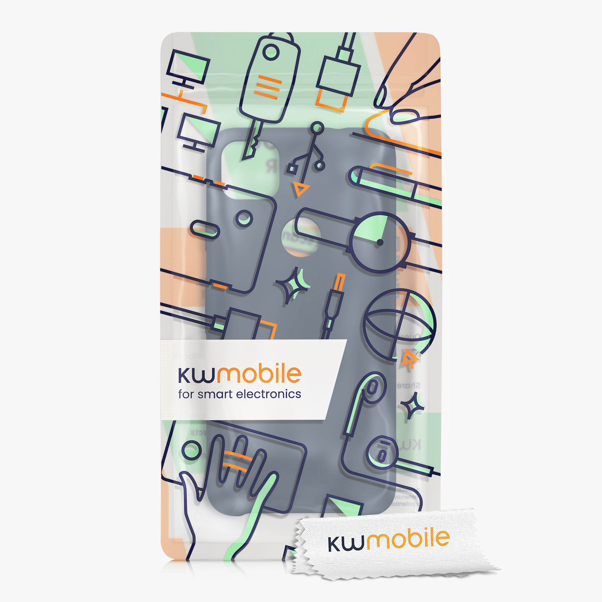 Zadní kryt kwmobile pro Google Pixel 4a - wireless charging dark slate