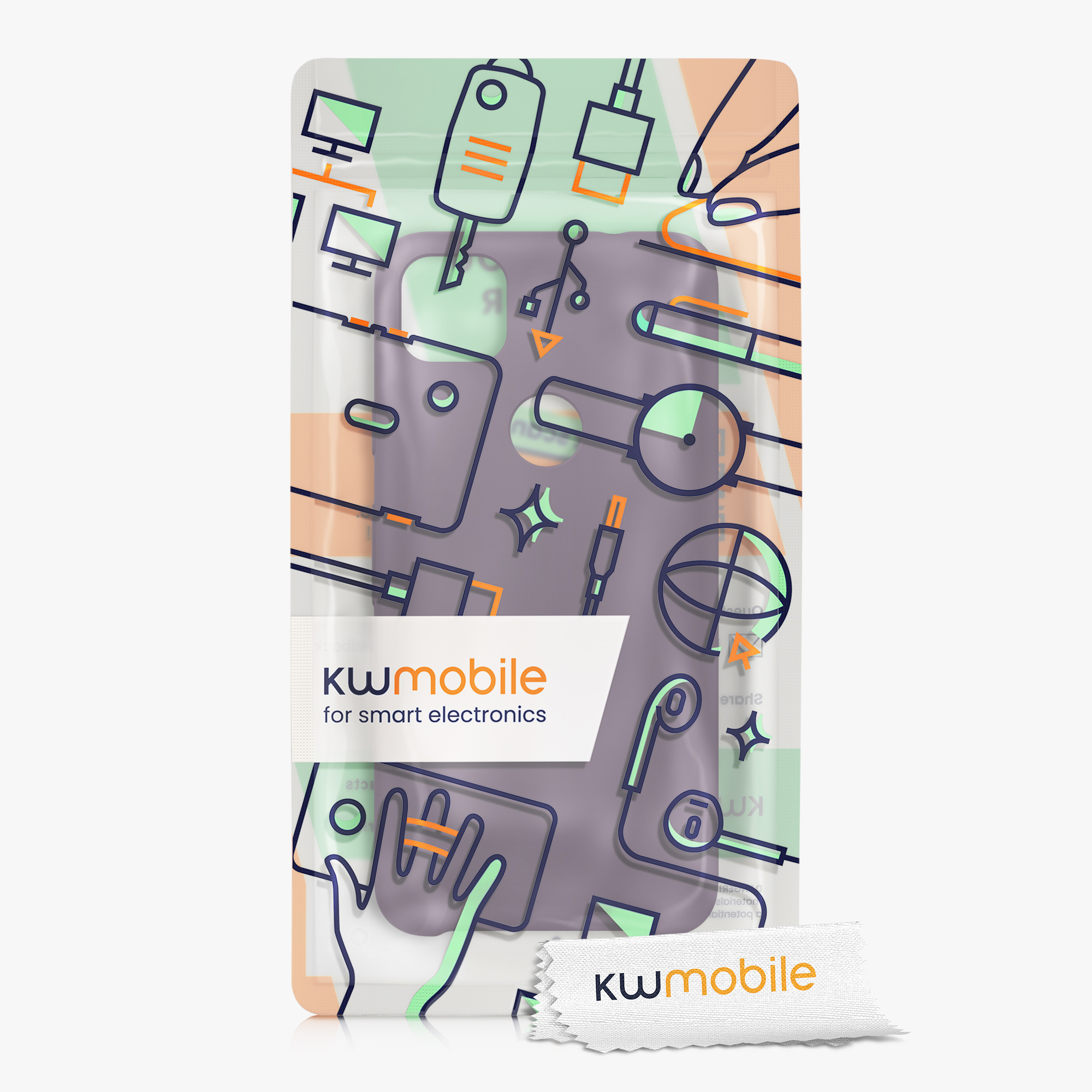 Zadní kryt kwmobile pro Google Pixel 4a - wireless charging pale iris