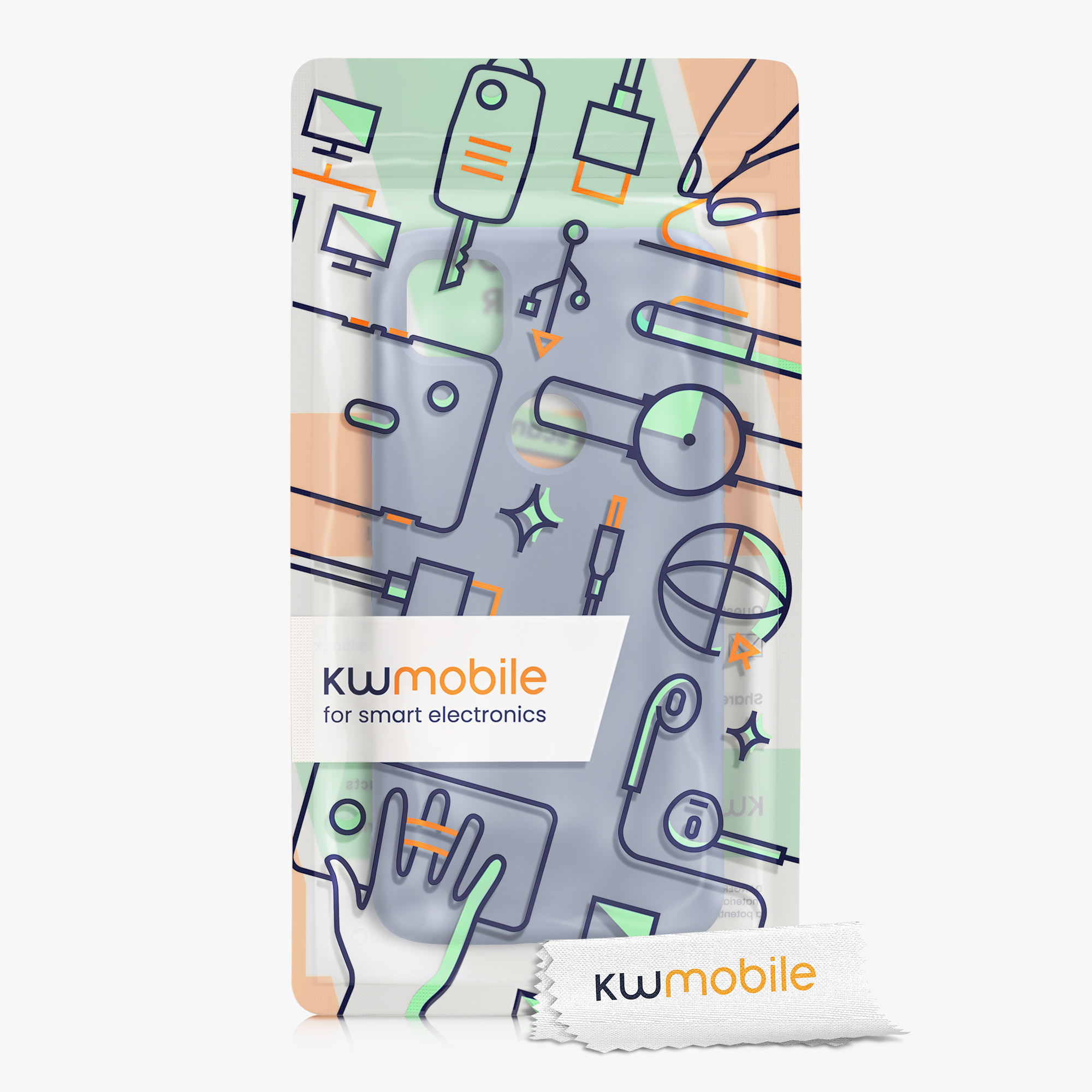 Zadní kryt kwmobile pro Google Pixel 4a - modrá šedá