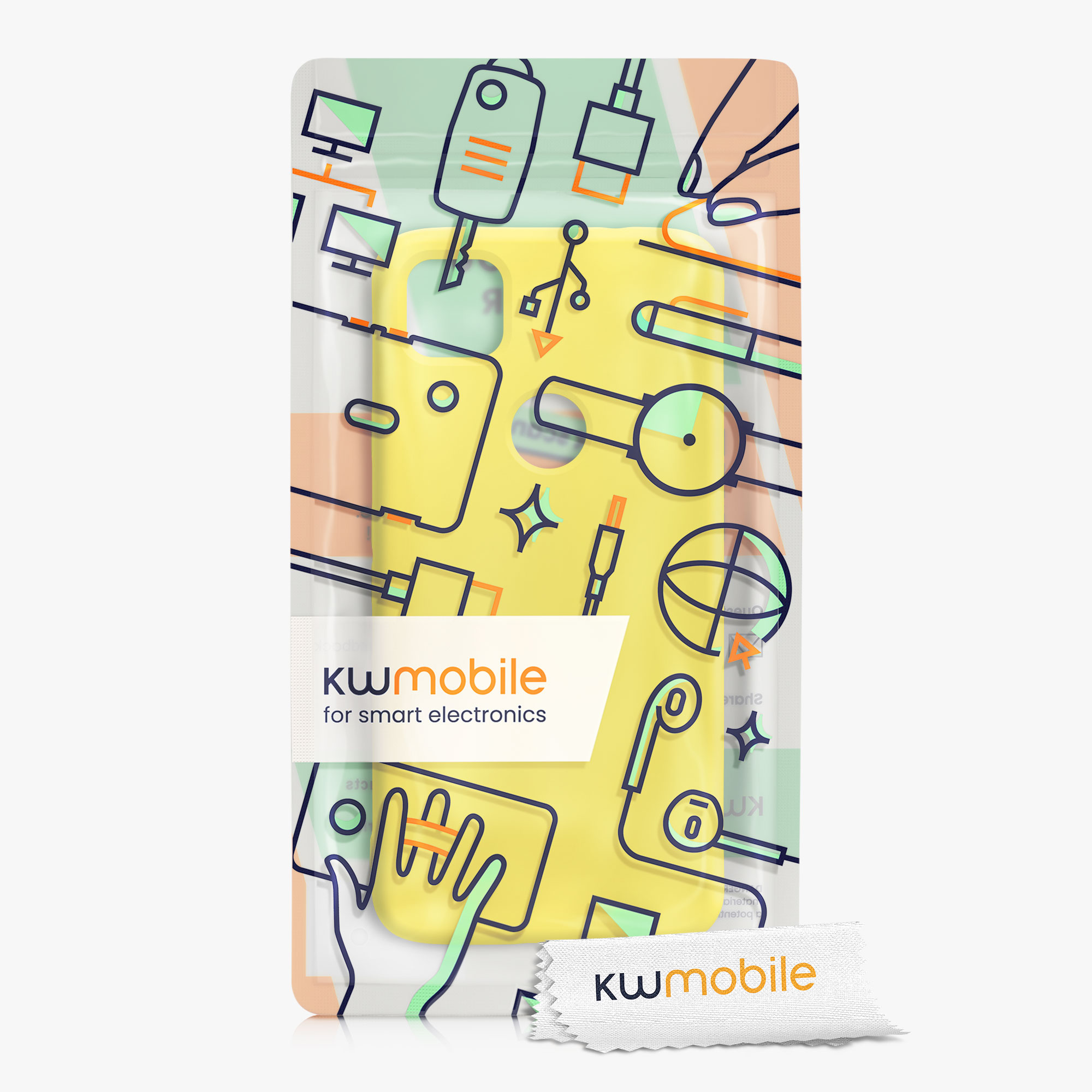 Zadní kryt kwmobile pro Google Pixel 4a - radiant yellow