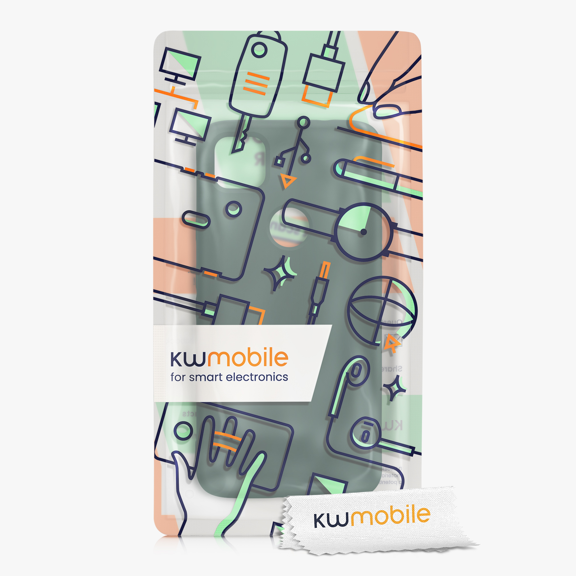 Zadní kryt kwmobile pro Google Pixel 4a - mechově zelená