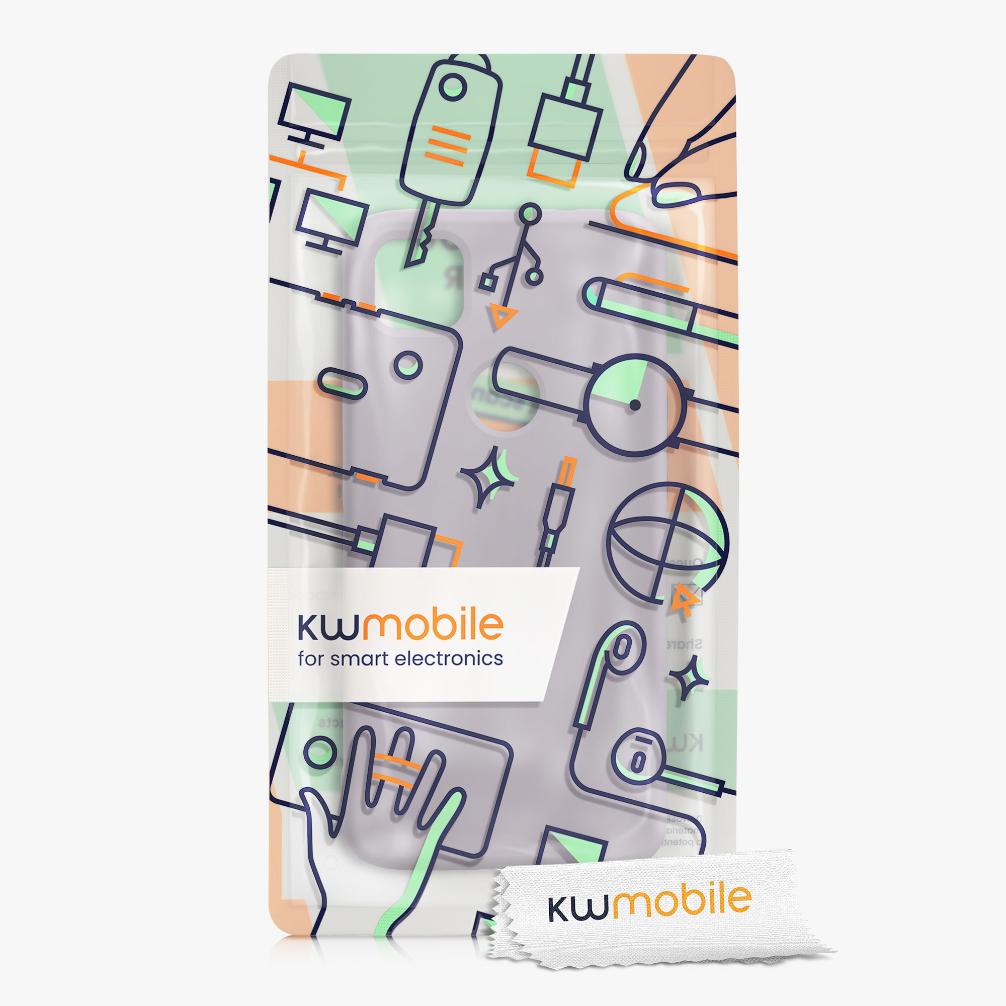 Zadní kryt kwmobile pro Google Pixel 4a - purple cloud
