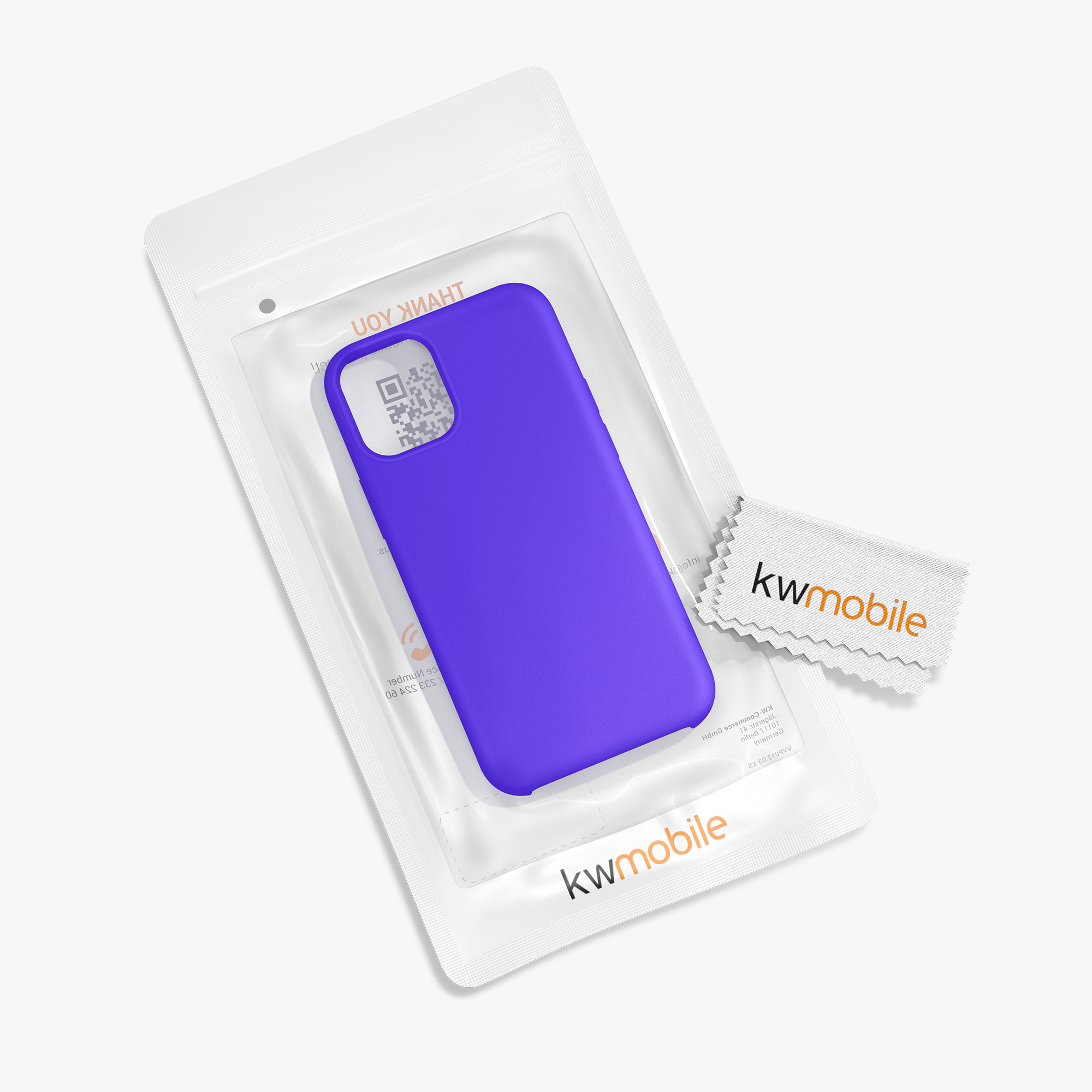 Silikonový kryt kwmobile pro iPhone 12 mini - baltská modrá