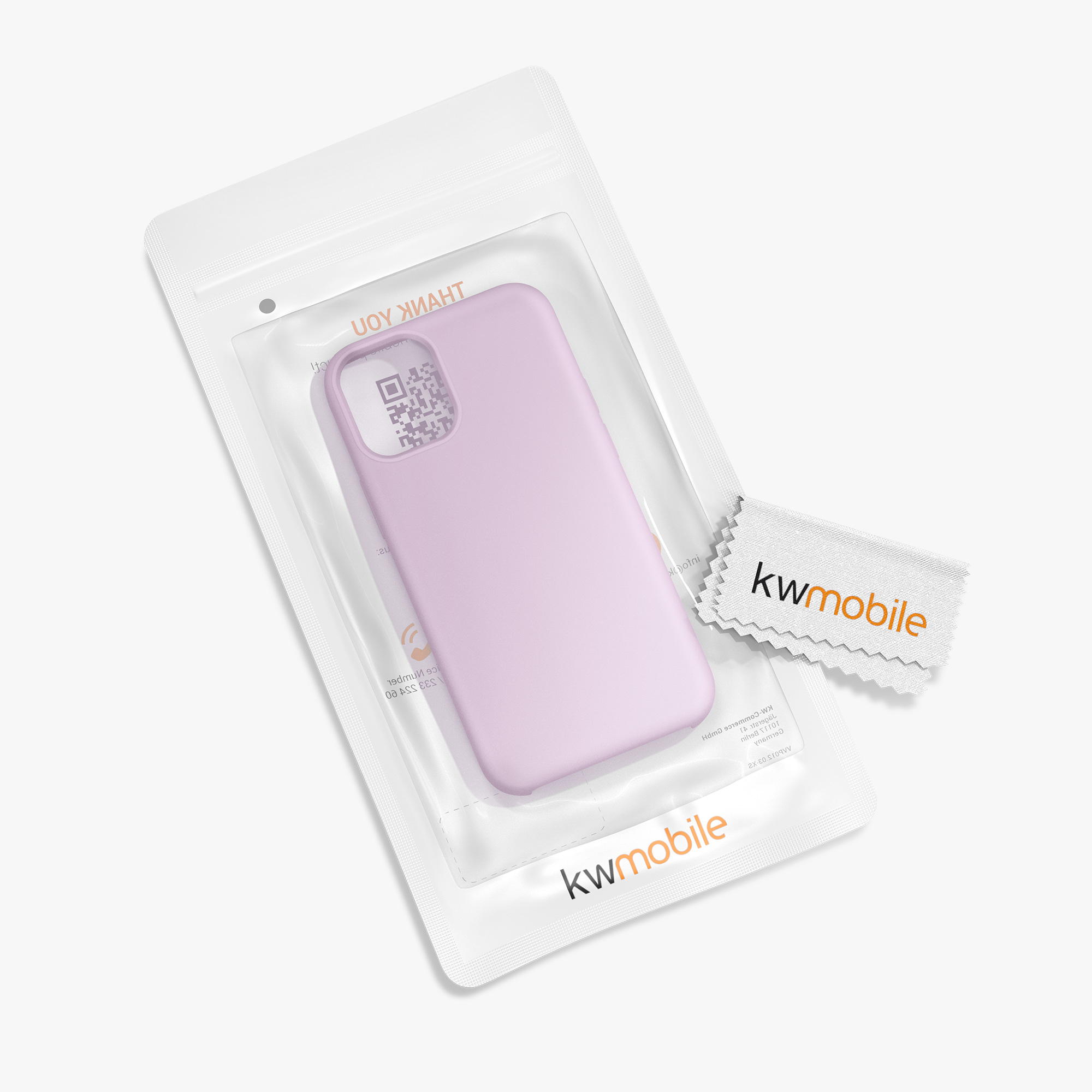 Silikonový kryt kwmobile pro iPhone 12 mini - mauve