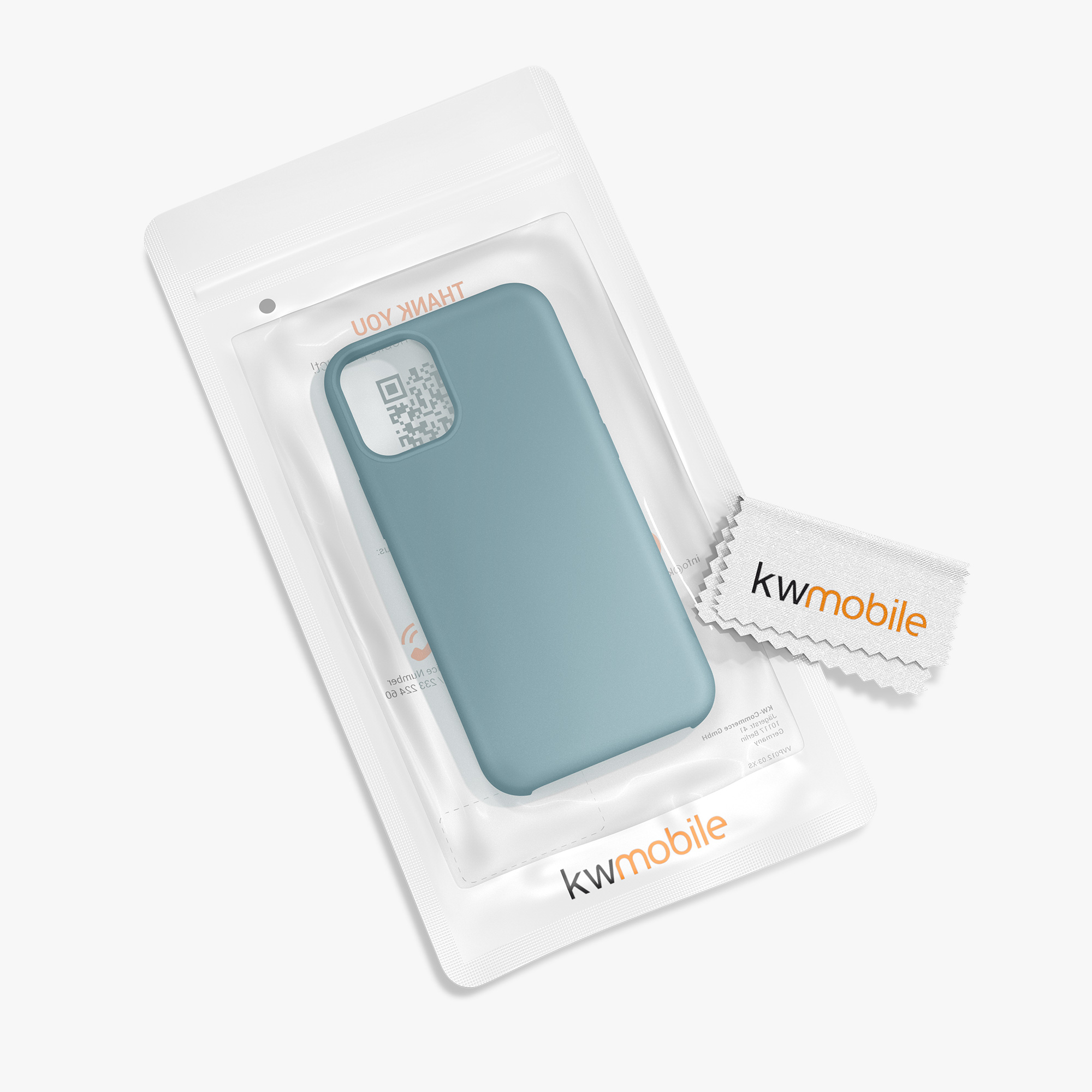 Silikonový kryt kwmobile pro iPhone 12 mini - arktická noc