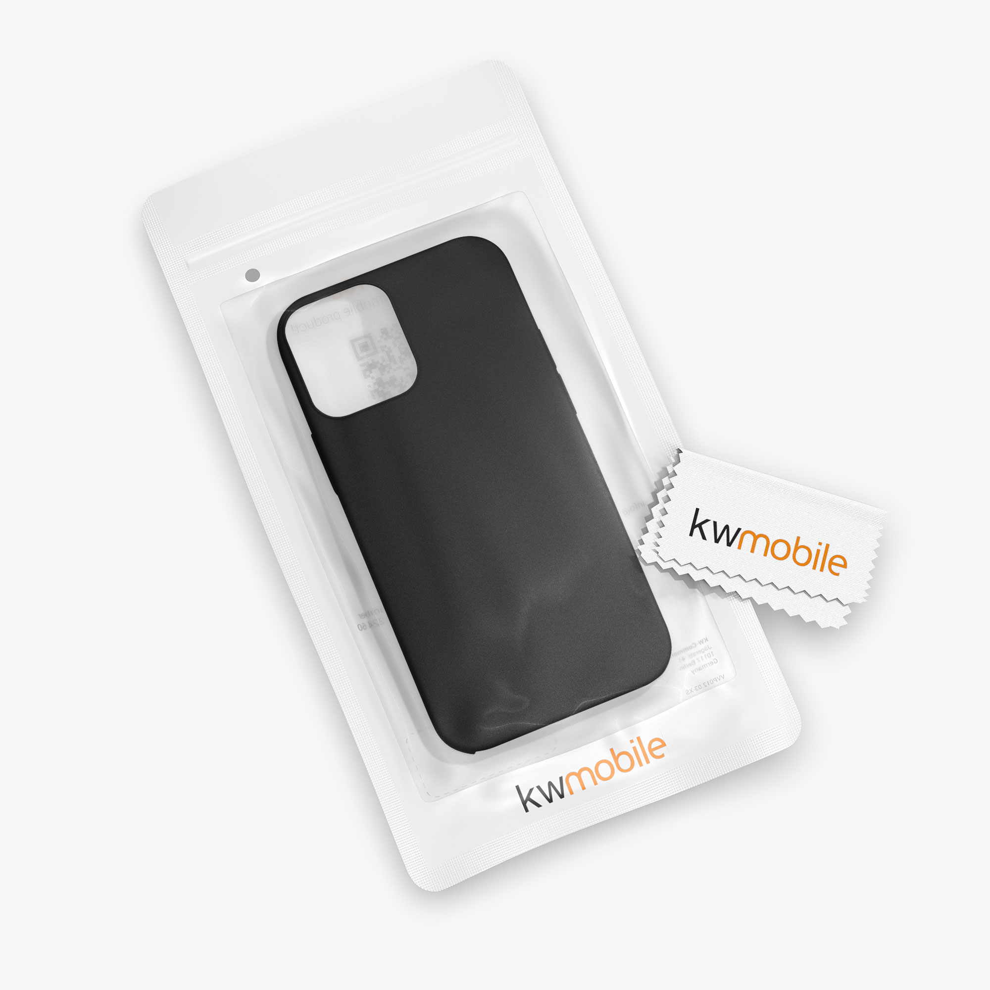 Silikonový kryt kwmobile pro iPhone 12 / iPhone 12 Pro - černá