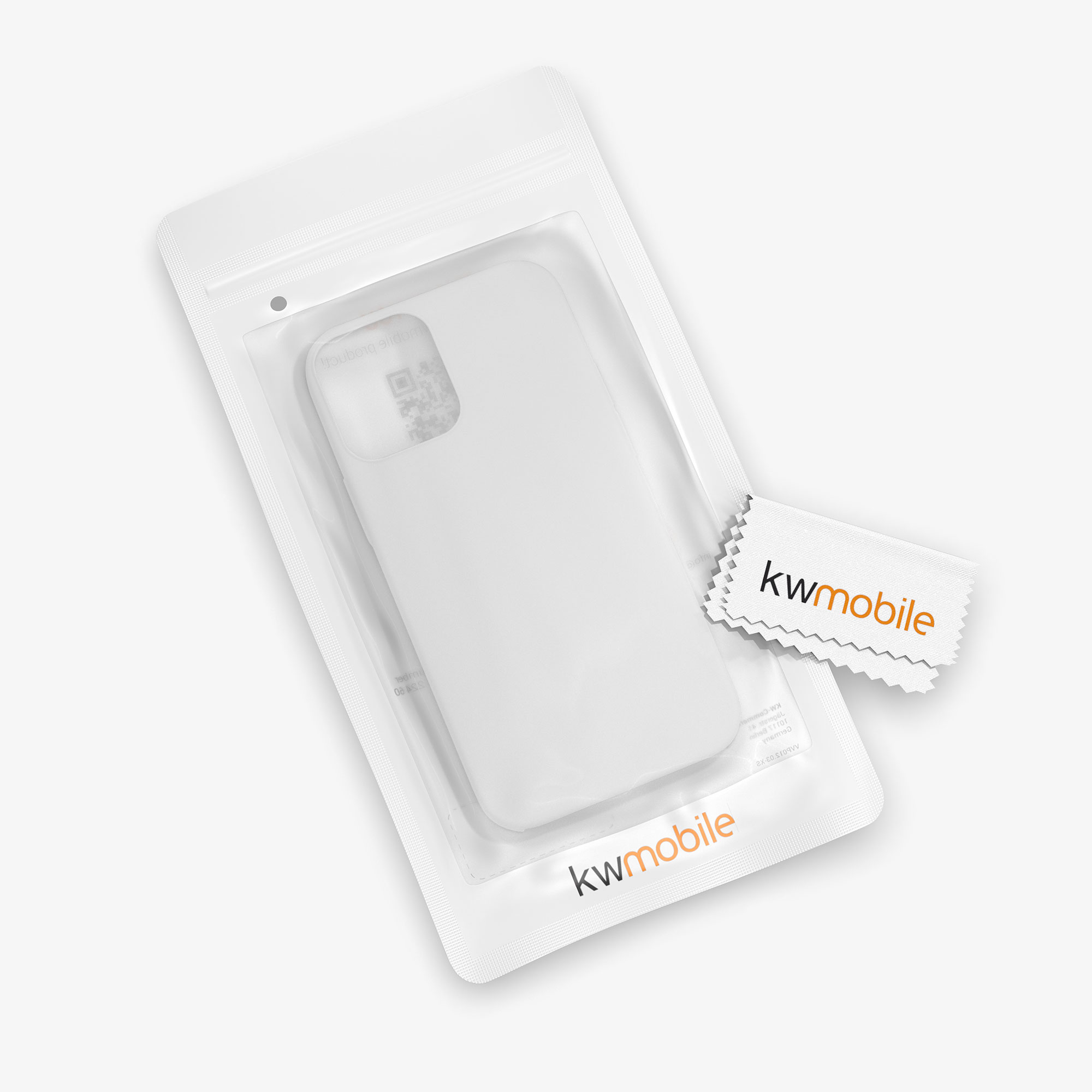 Silikonový kryt kwmobile pro iPhone 12 / iPhone 12 Pro - bílá