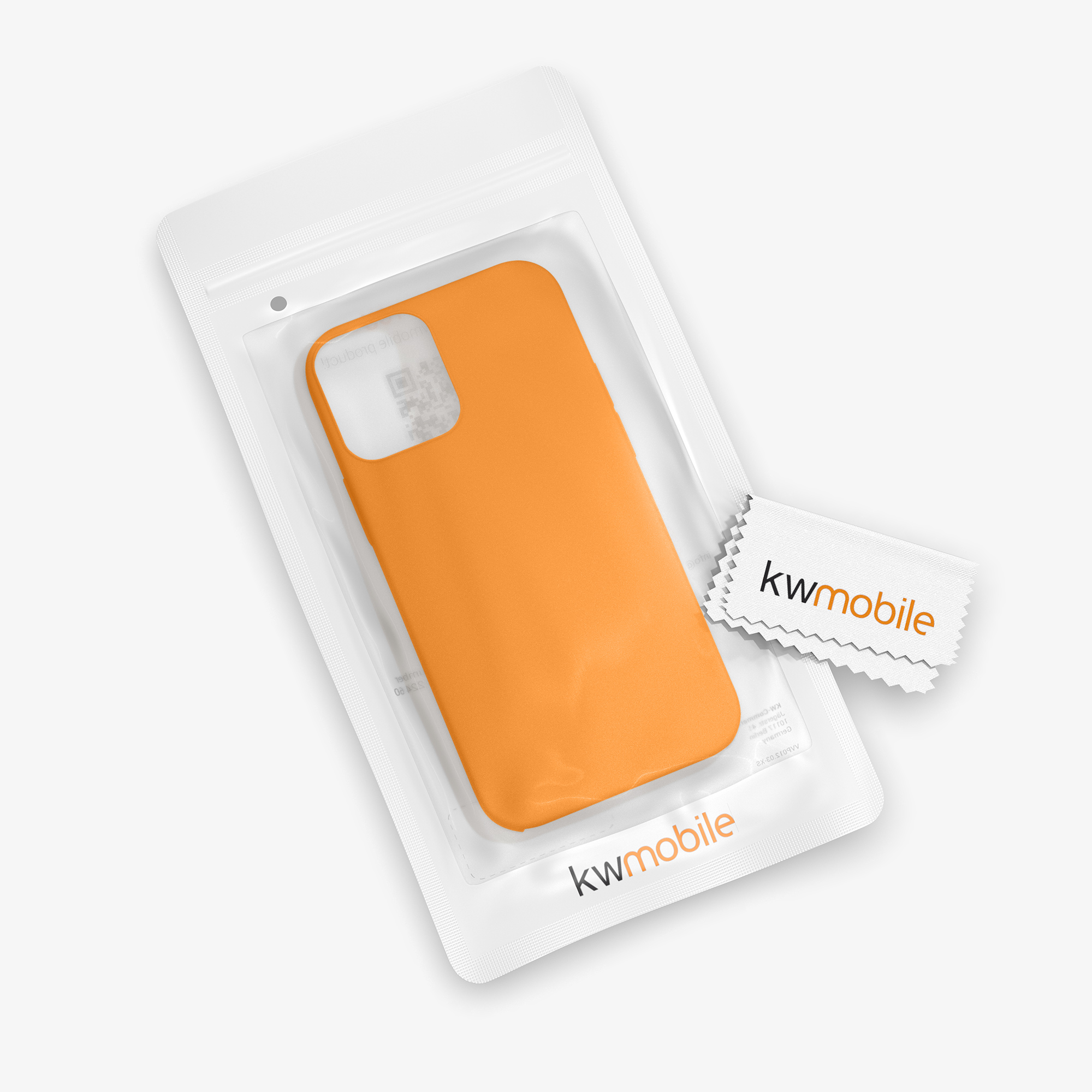 Kryt na mobil kwmobile iPhone 12 / iPhone 12 Pro Case - ovocně oranžová