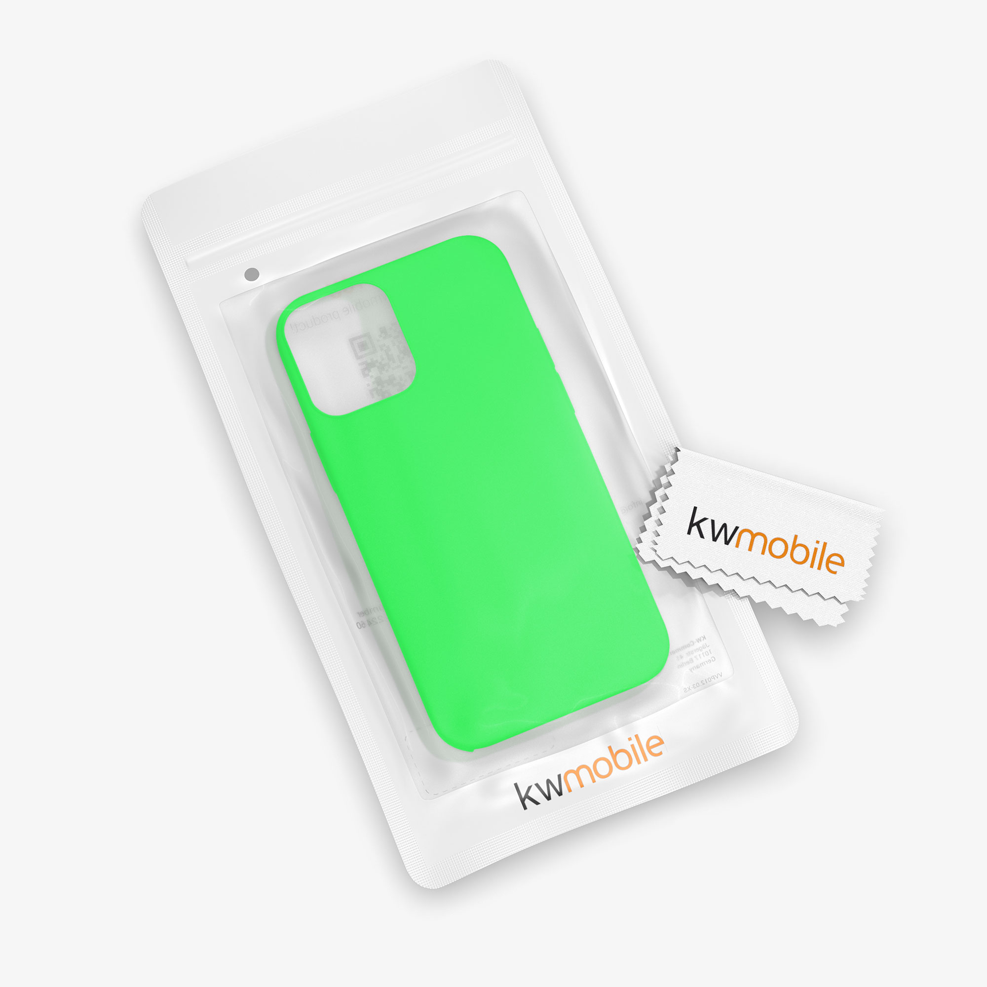 Silikonový kryt kwmobile pro iPhone 12 / iPhone 12 Pro - limetkově zelená